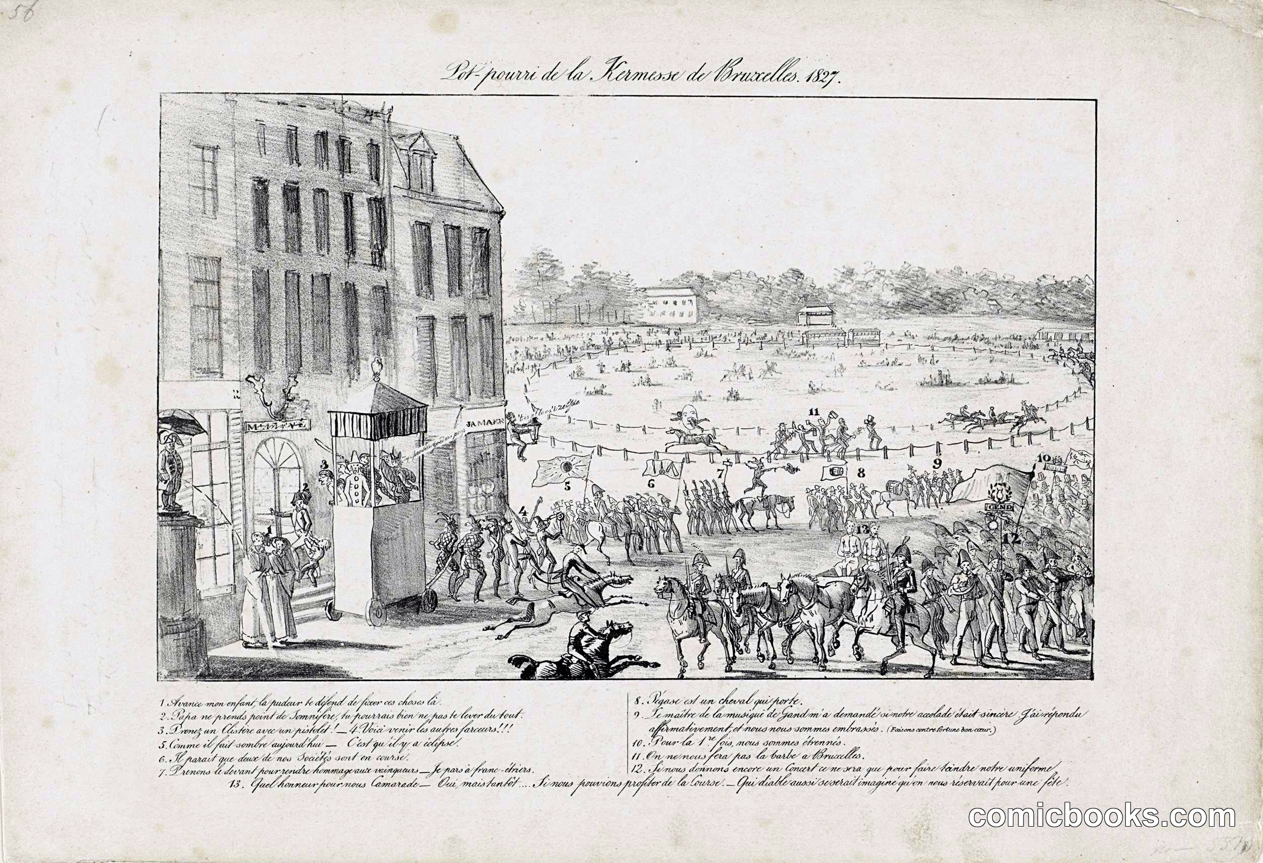 View of the Festivities at the Brussels Fair, 1827