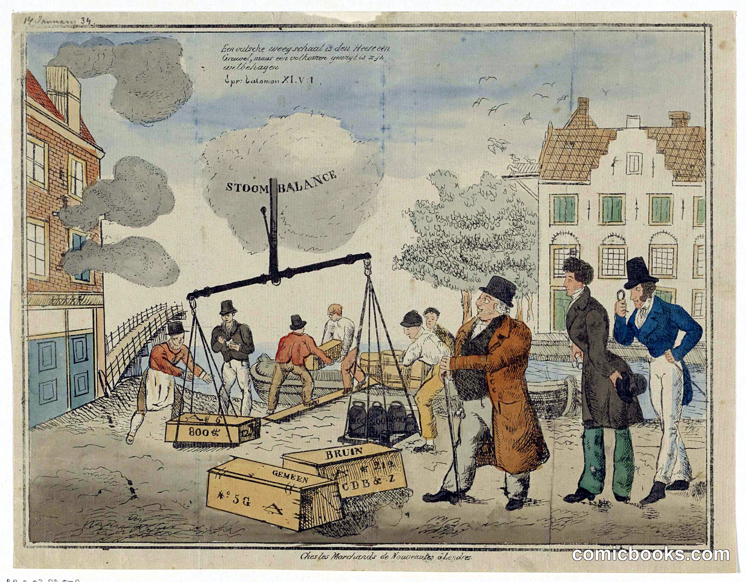 A Scales of Justice: Satire on the Fraud of C. de Bruyn & Sons