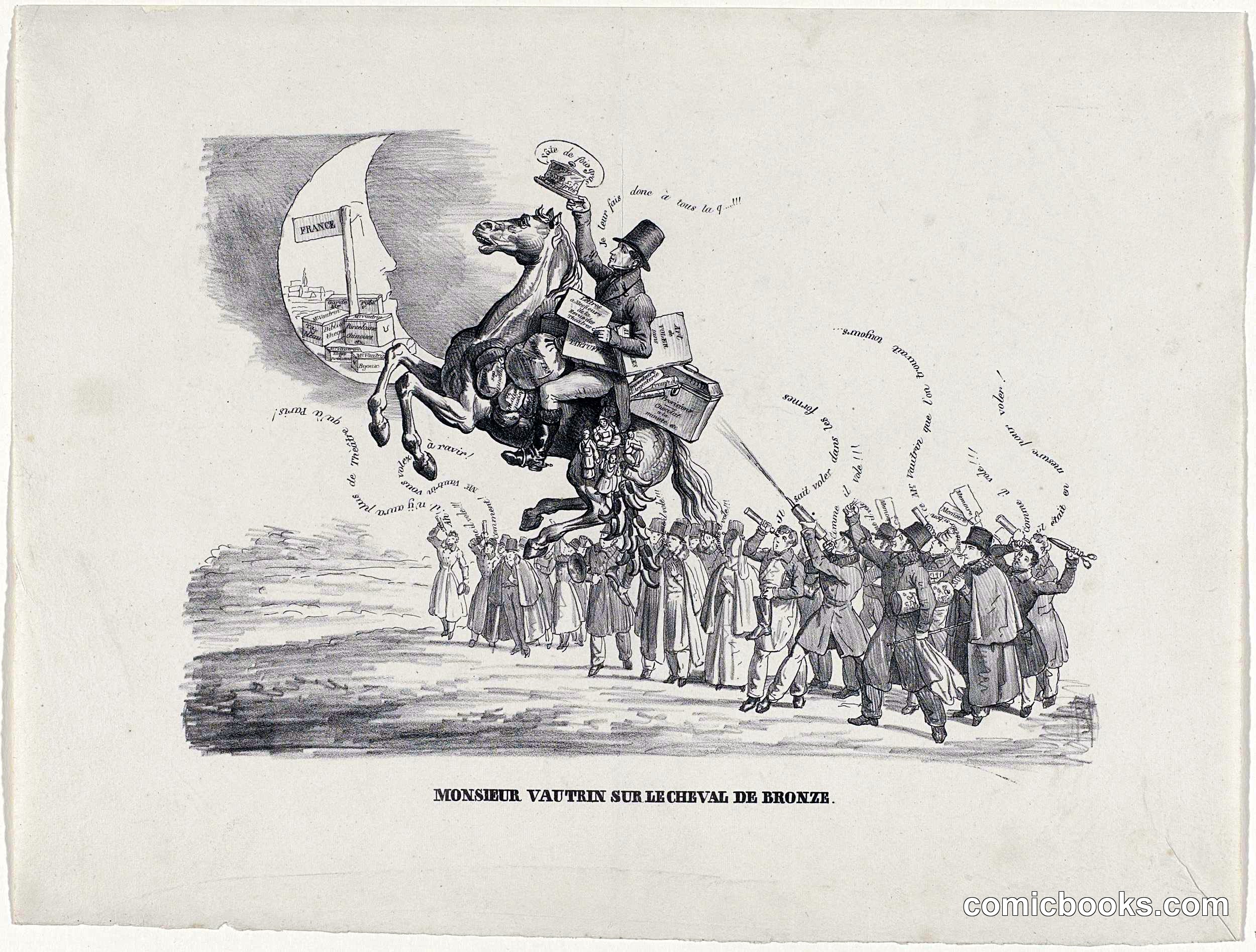 Monsieur Vautrin on the Bronze Horse