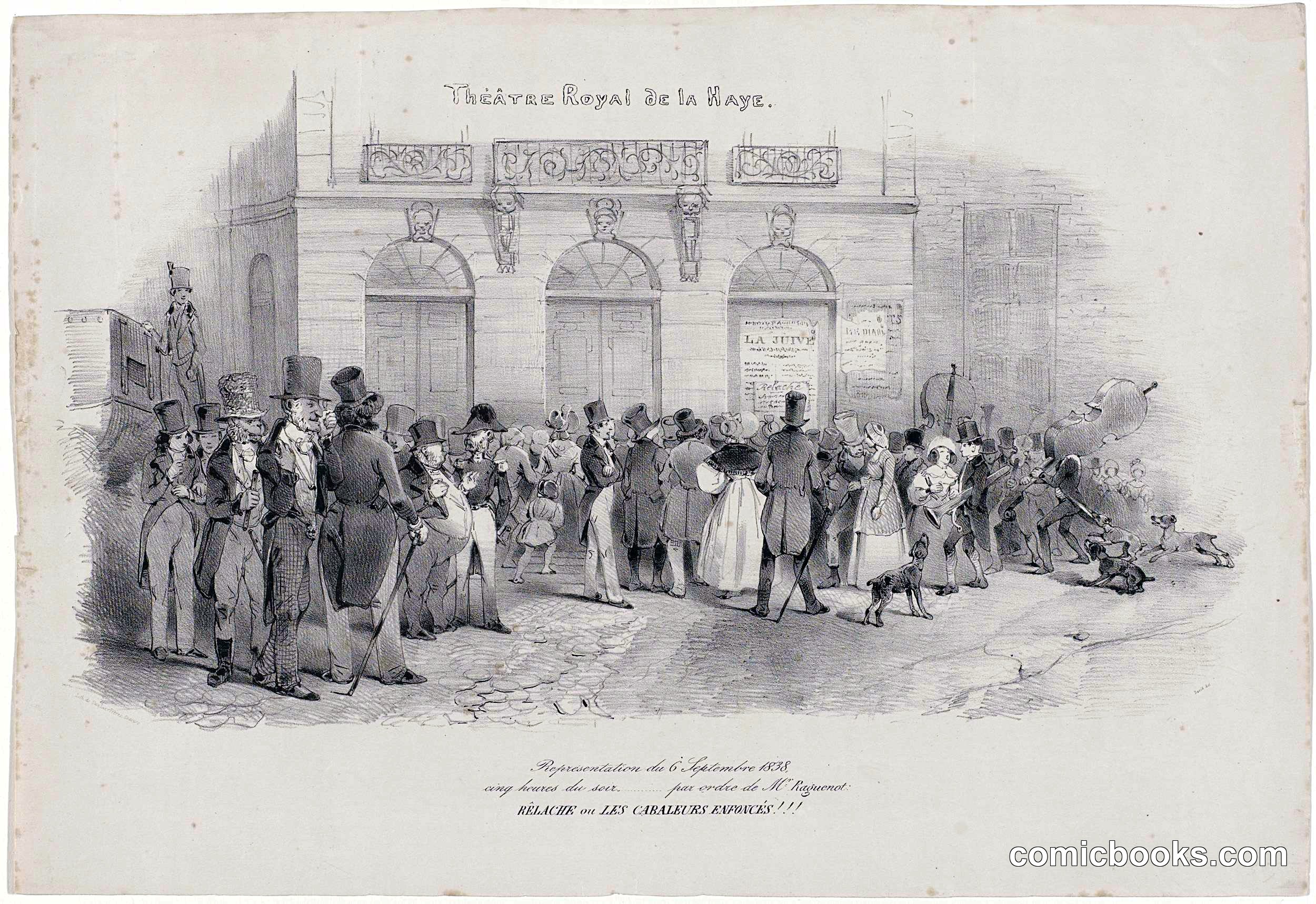 Théâtre Royal de la Haye: Demonstration at the Opera House