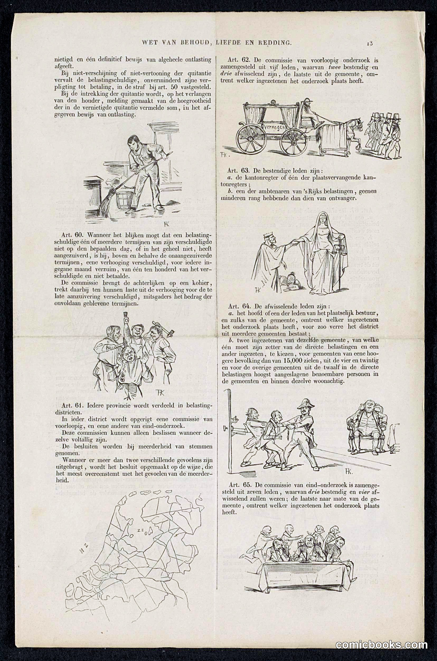 Satire on the 'Voluntary' 3% Loan Campaign of 1844