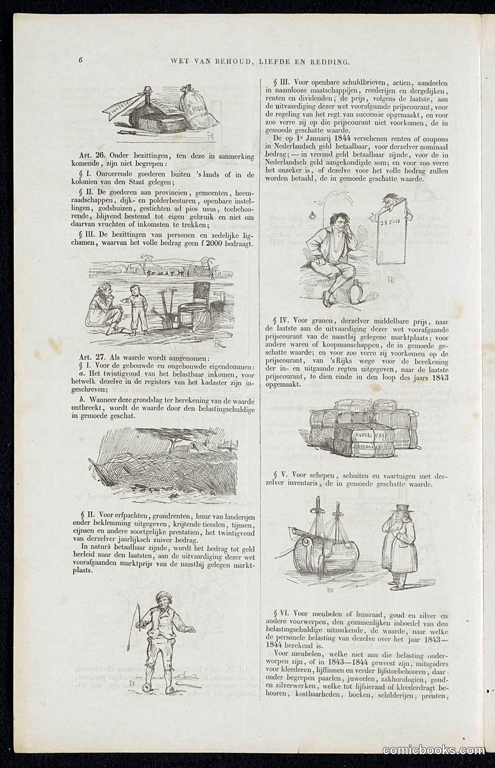 Satire on the 1844 Voluntary 3% State Loan