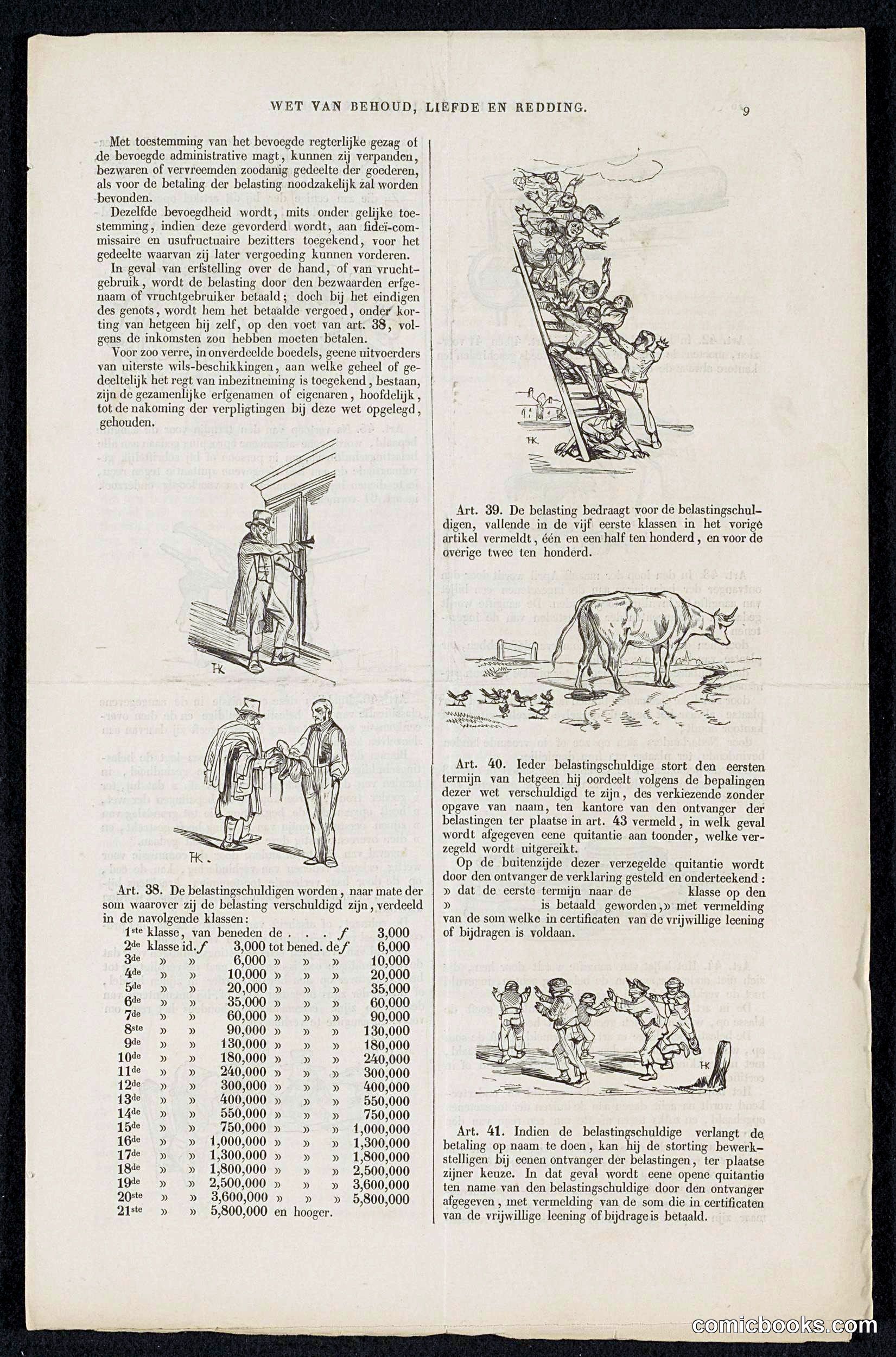 Satire on the Voluntary 3% Loan Campaign of 1844