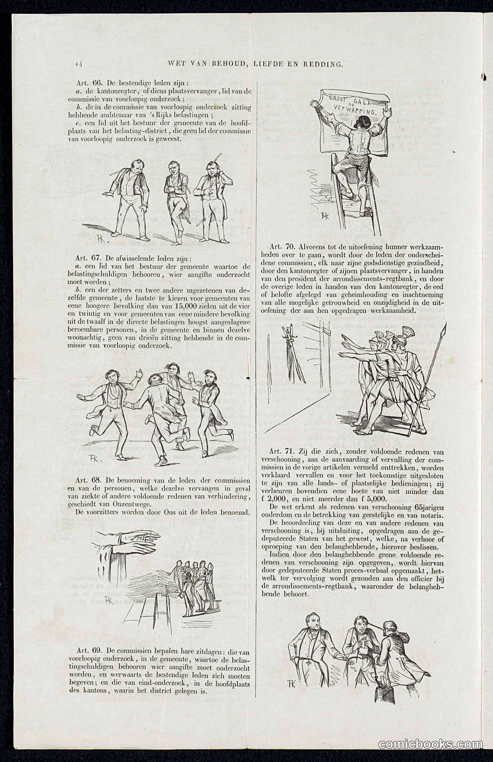 Satire on the Voluntary 3% Loan Campaign of 1844
