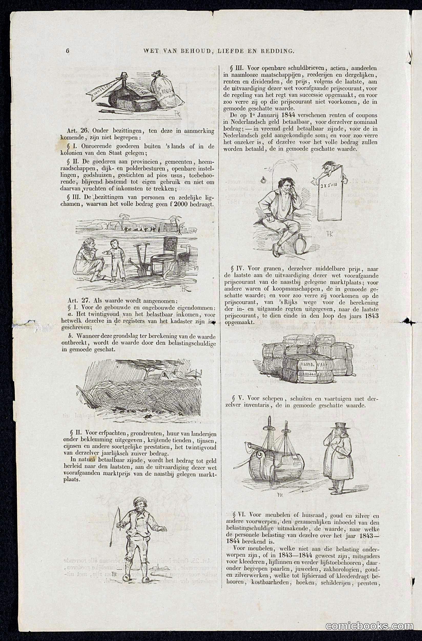 Satire on the Voluntary 3% Loan of 1844