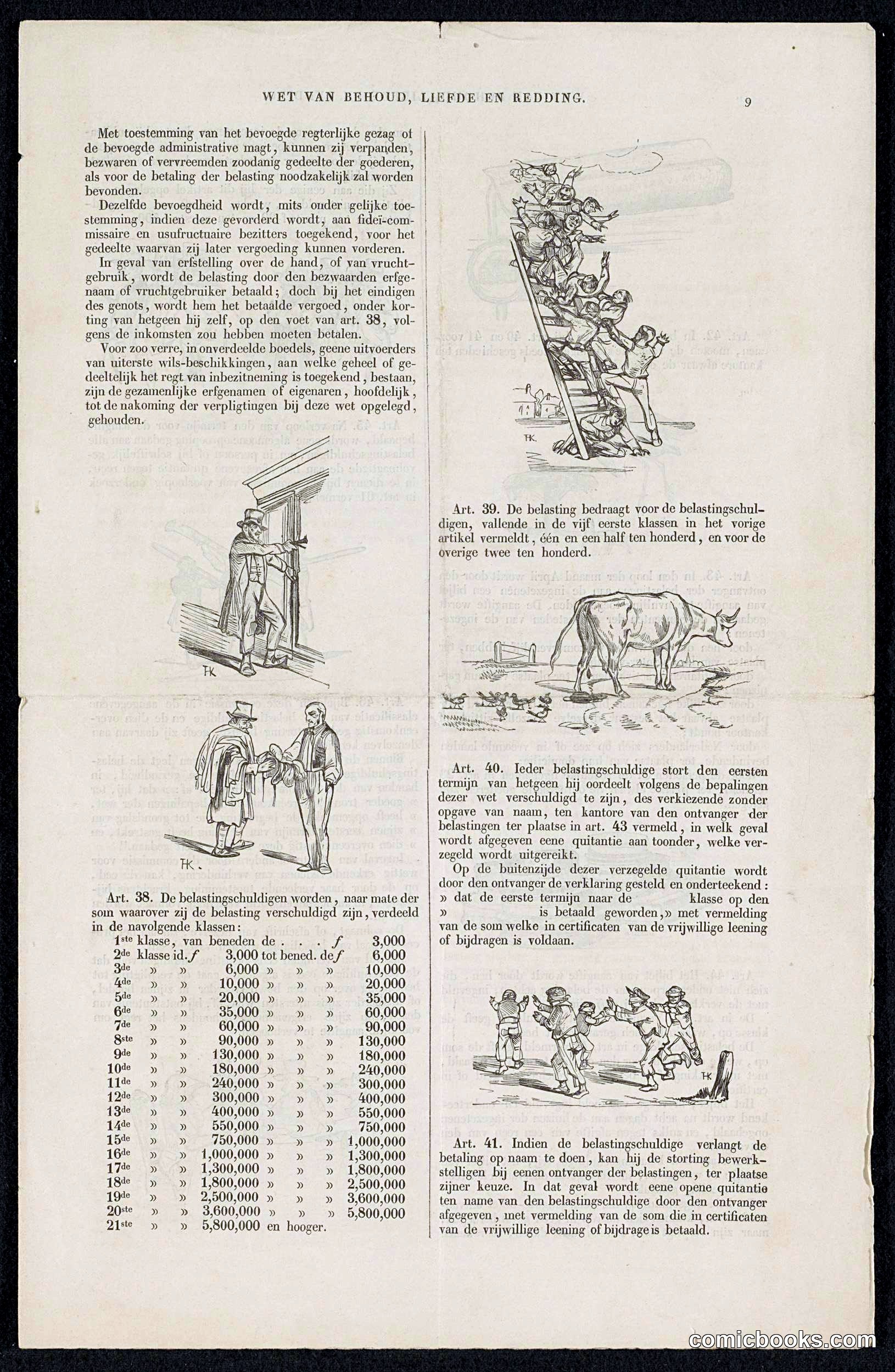 Satire on the Voluntary 3% Loan Campaign of 1844