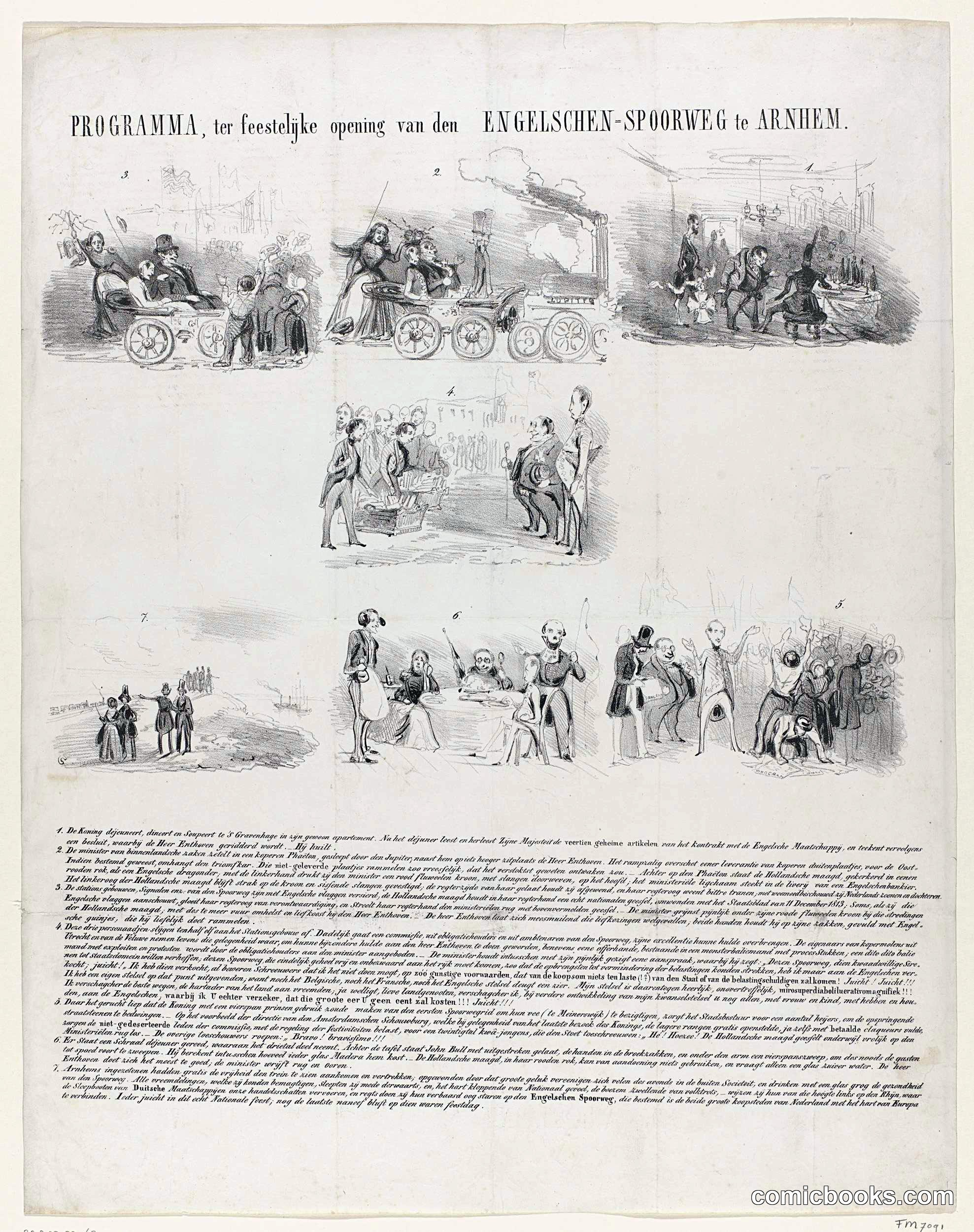 Program for the Festive Opening of the Engelsch-Spoorweg to Arnhem