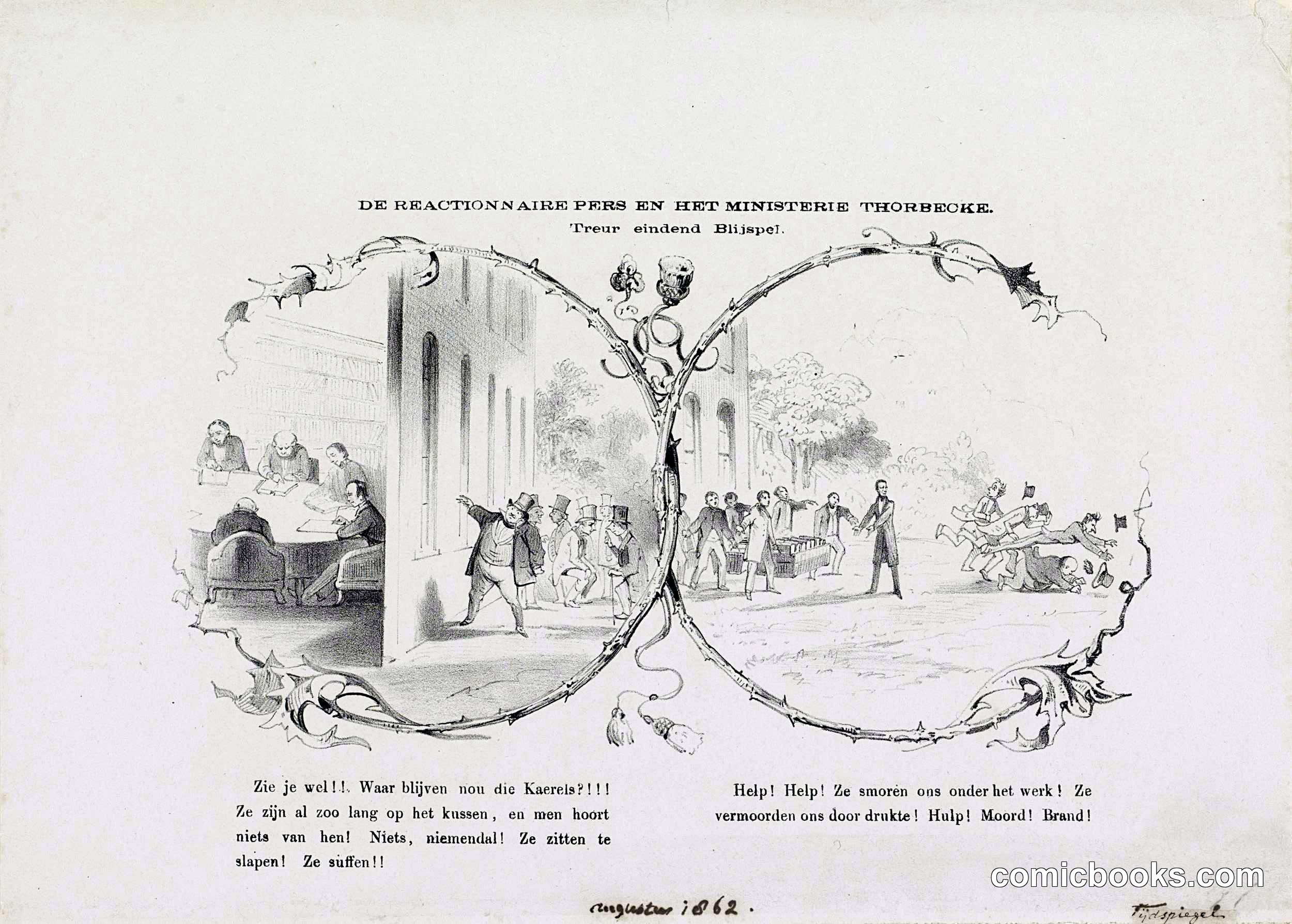 De Reactionnaire pers en het ministerie Thorbecke