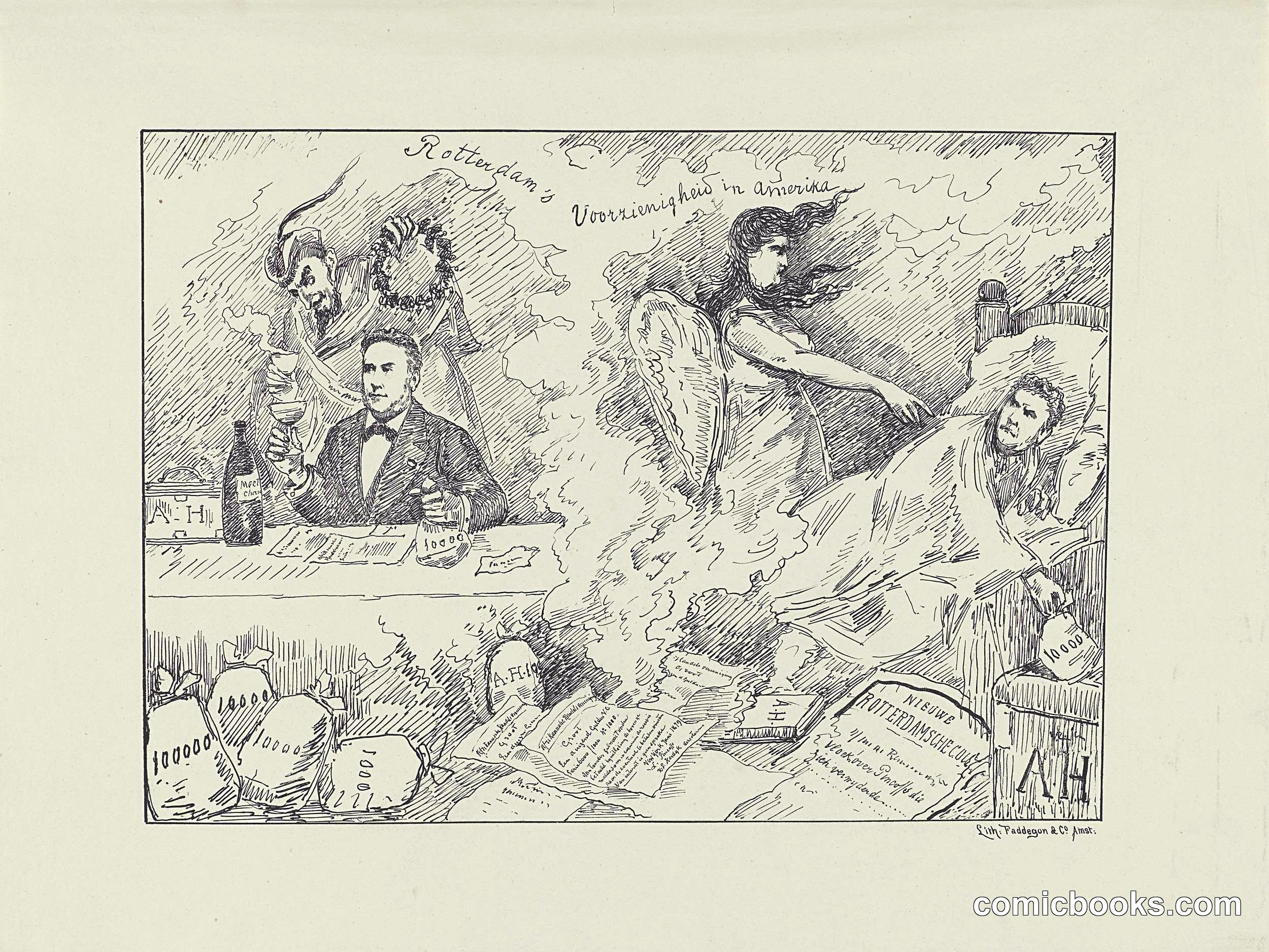 Political Cartoon on Lodewijk Pincoffs