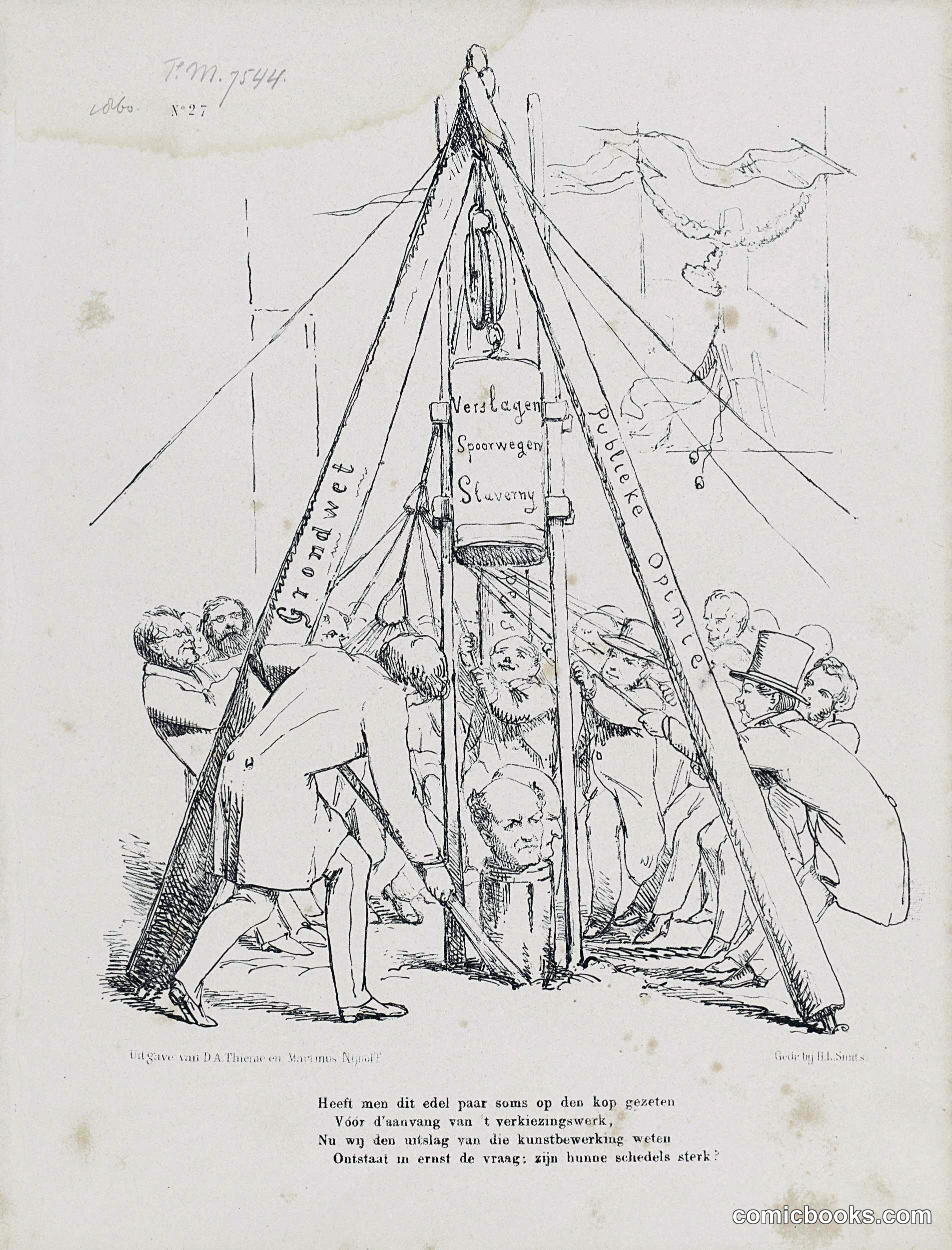 Political Satire on Ministers Rochussen and Van Hall