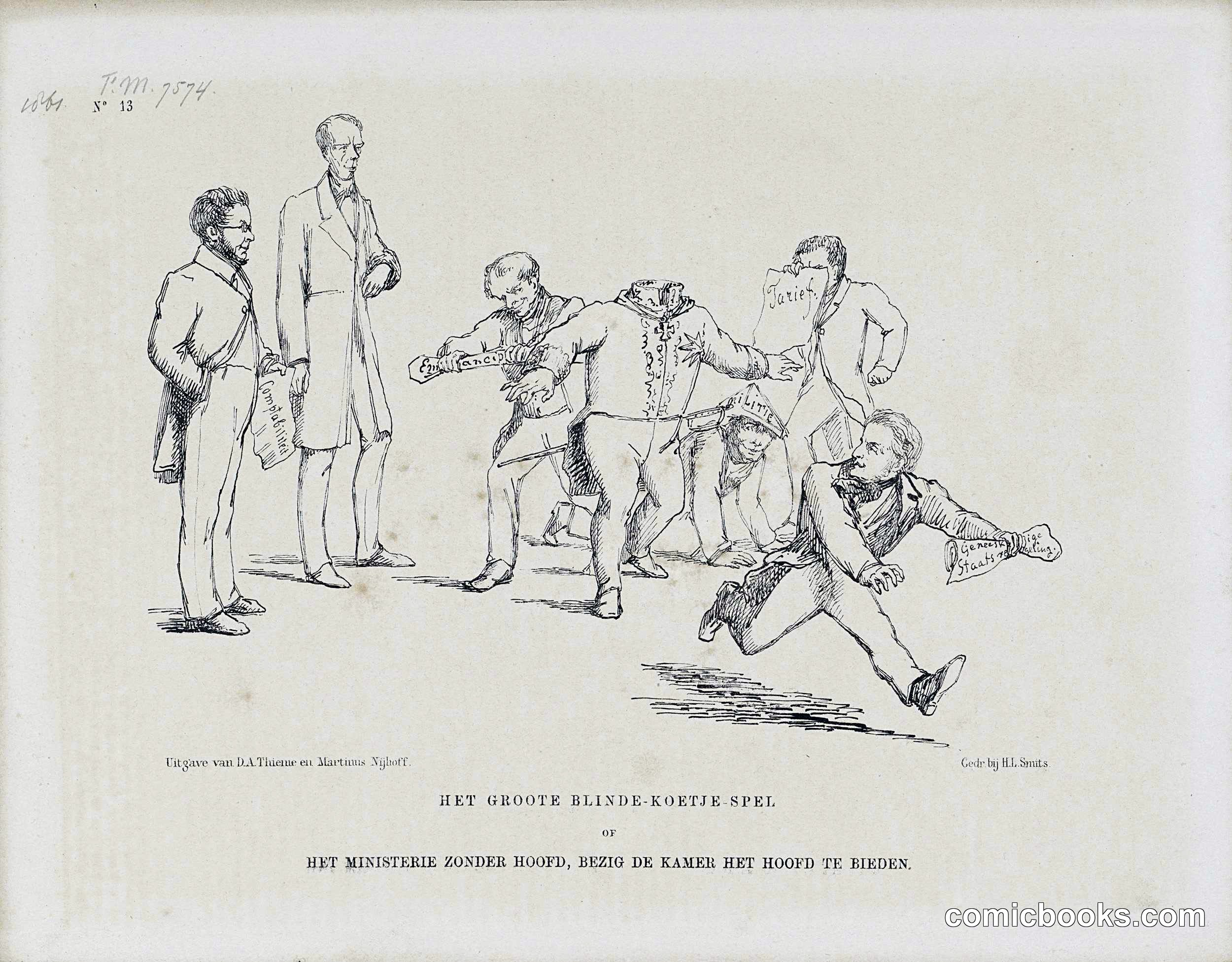 Het Groote Blinde-Koetje Spel (The Great Blind Man's Buff Game)