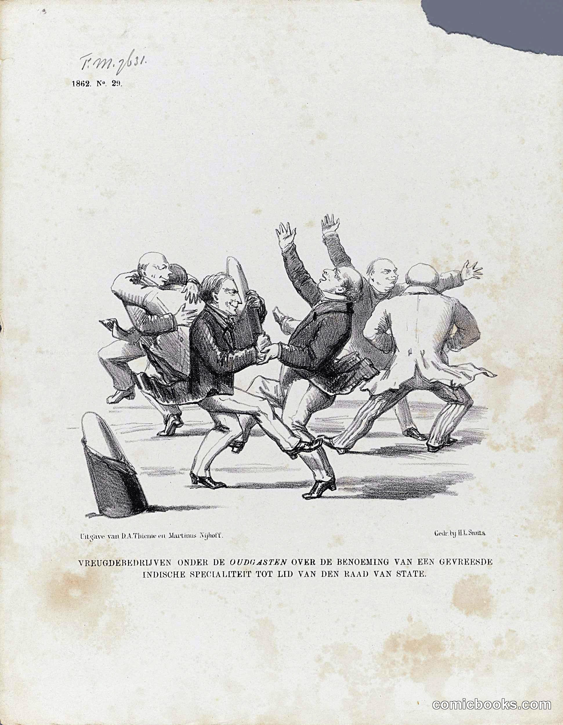 Political Cartoon on Van Hoëvell's Appointment to the Council of State