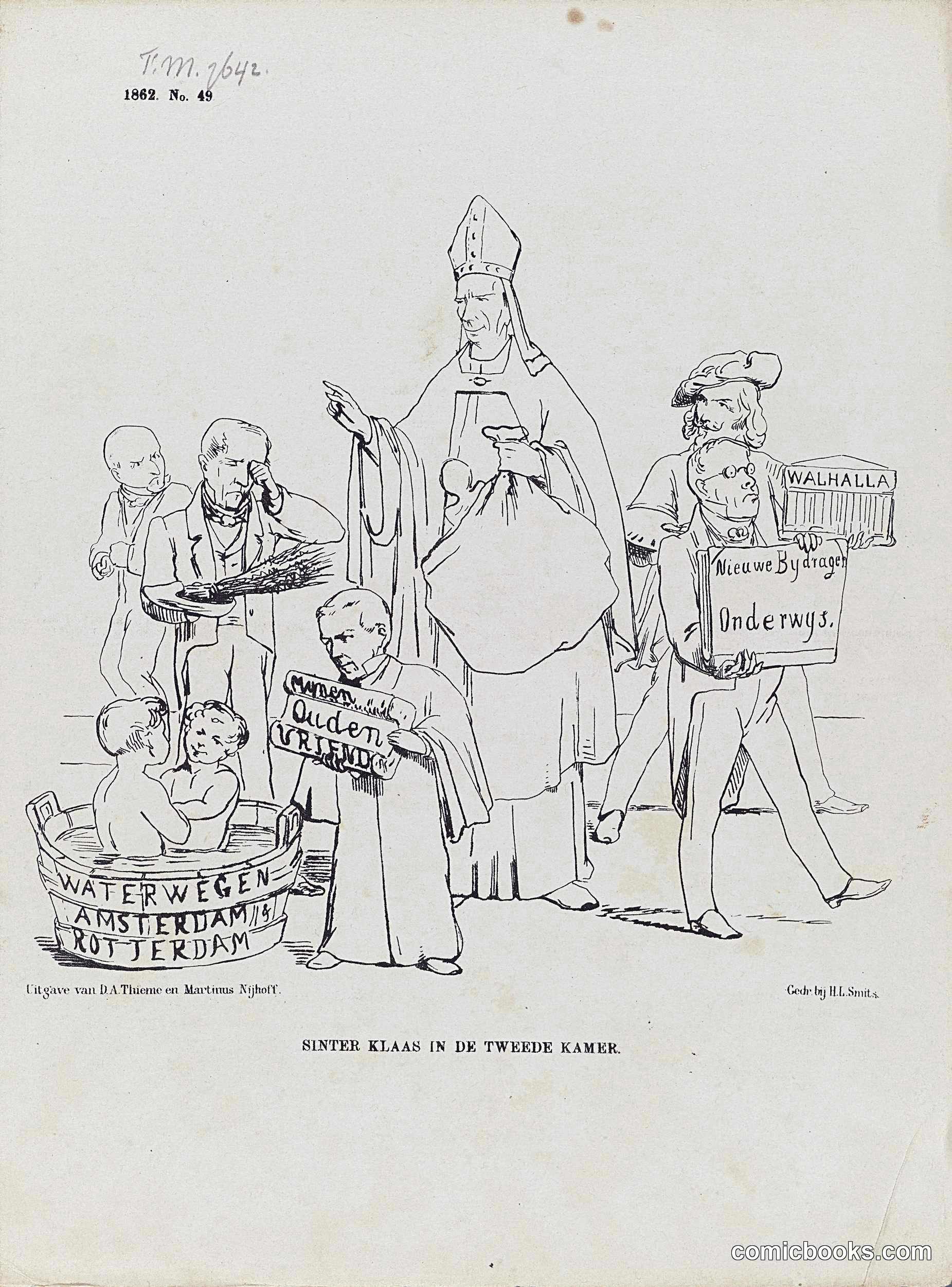 Sinter Klaas in de Tweede Kamer (Saint Nicholas in the Second Chamber)