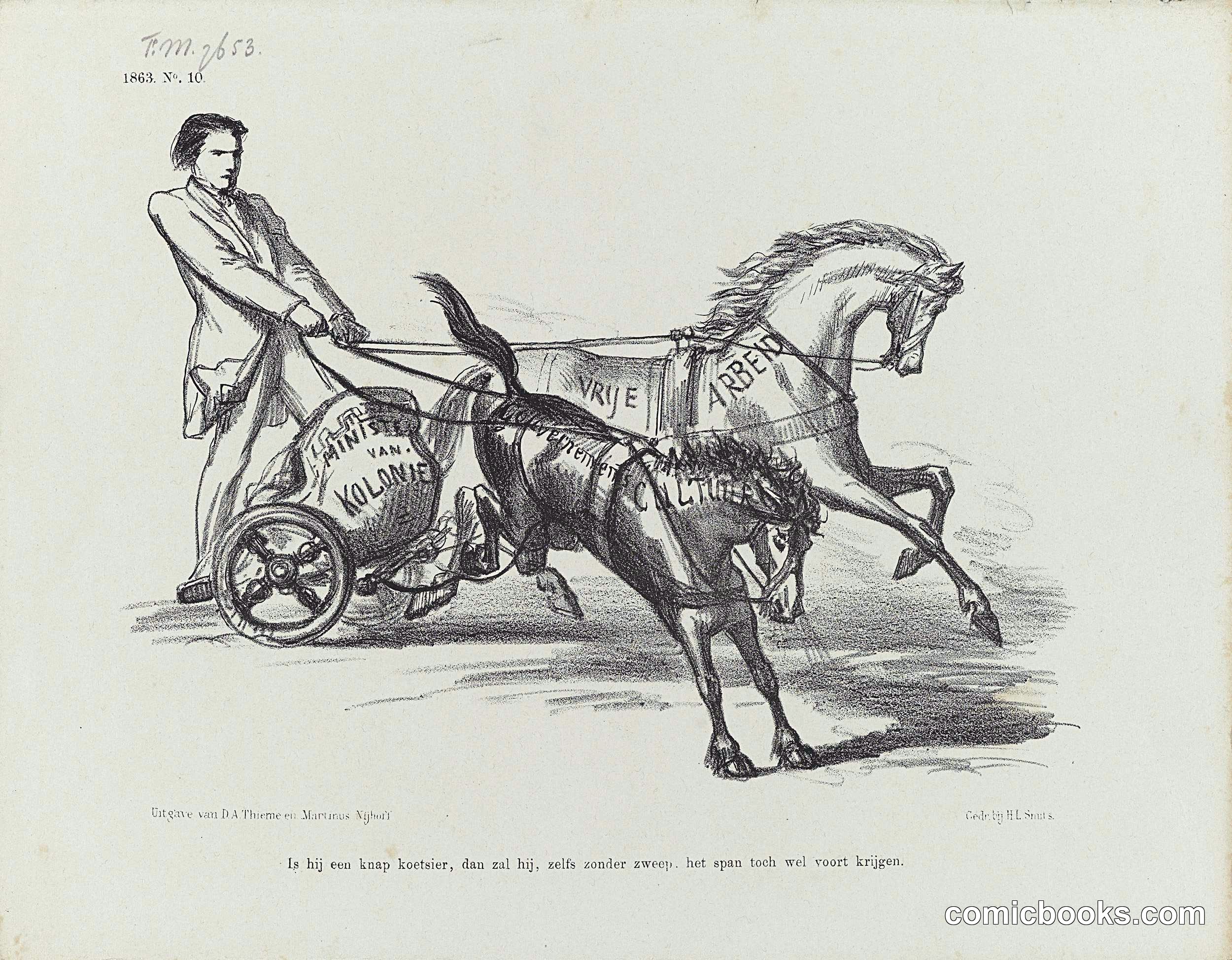 Political Cartoon on the Minister of Colonies
