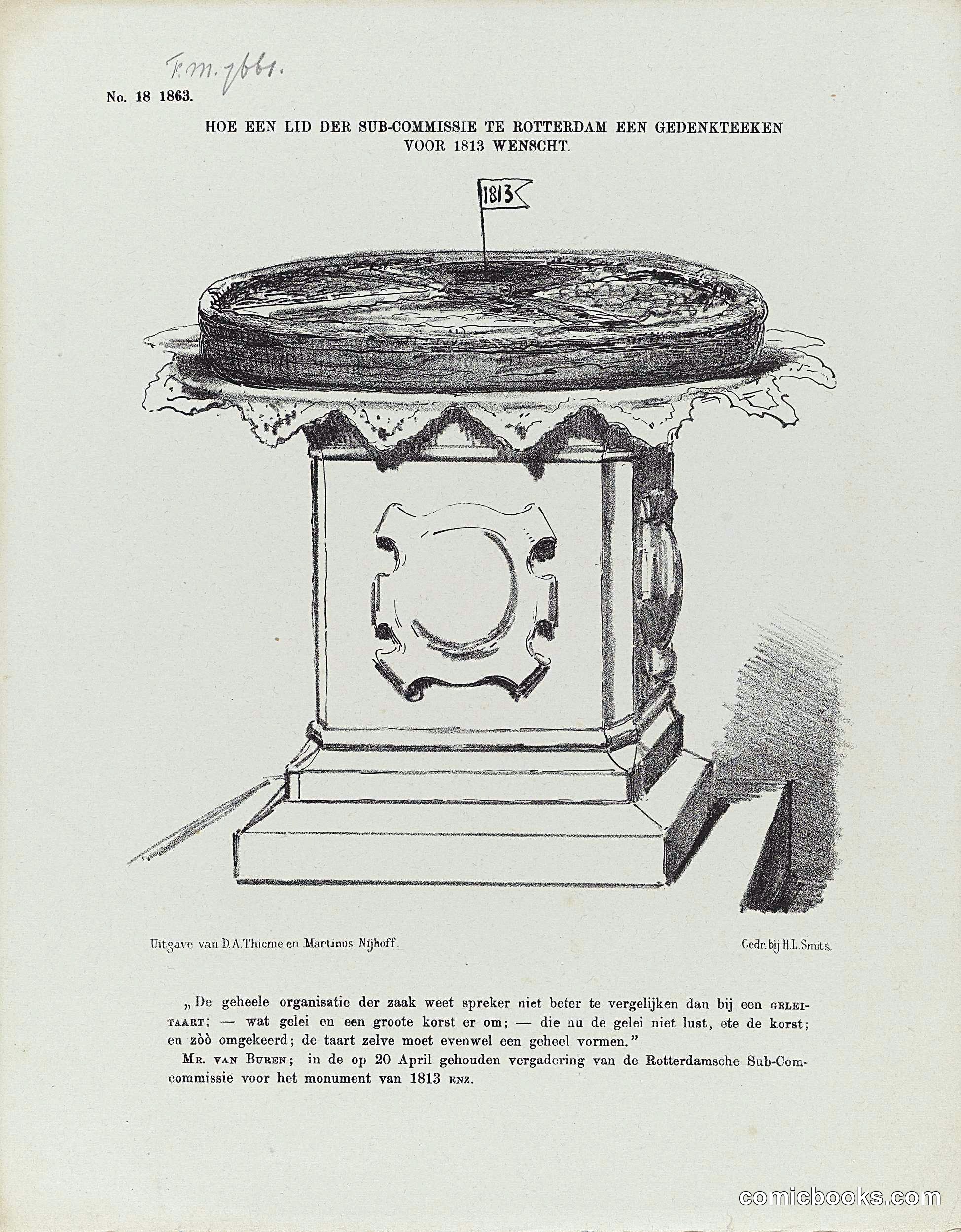 Monument to the 1813 Uprising: A Dutch Political Satire