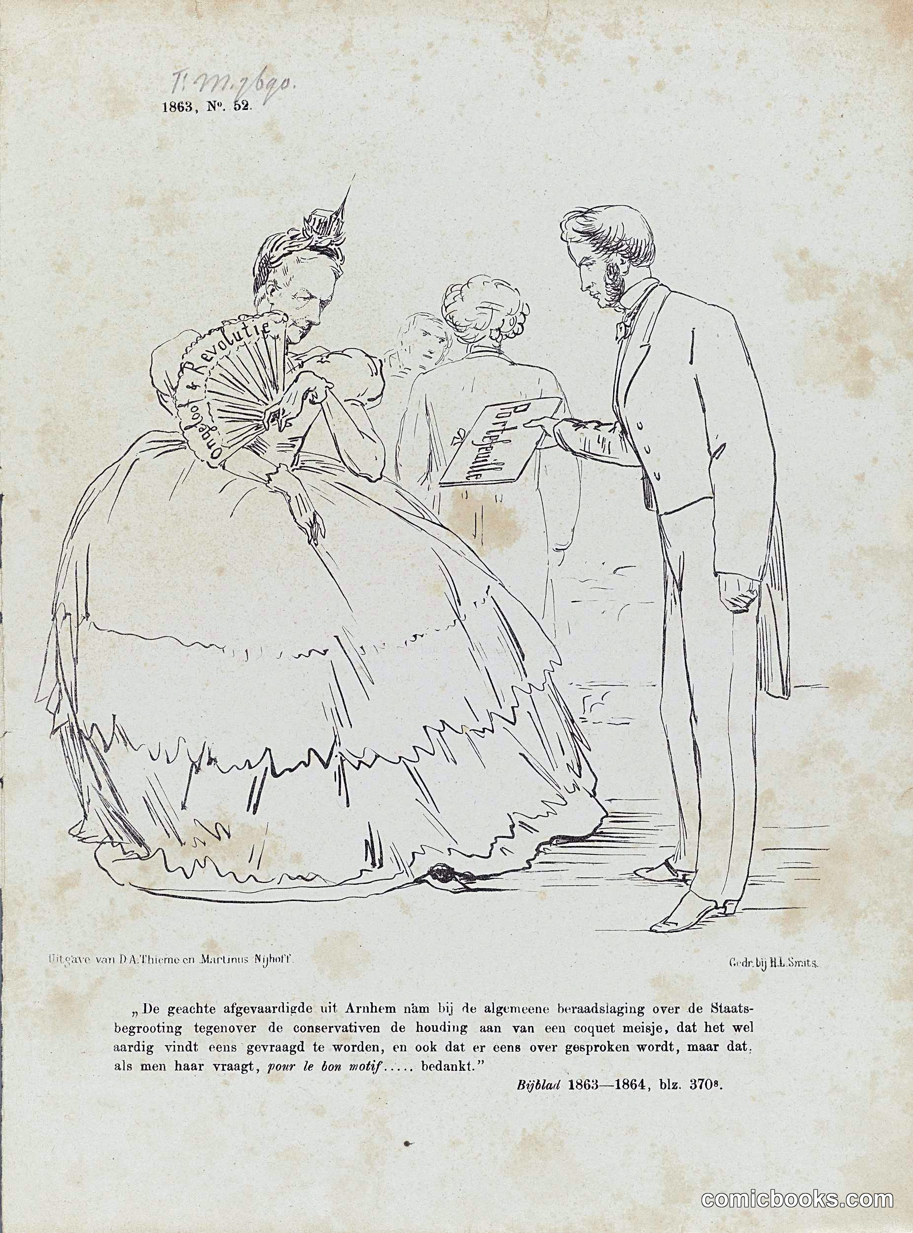 Political Satire of a Ball, 1863