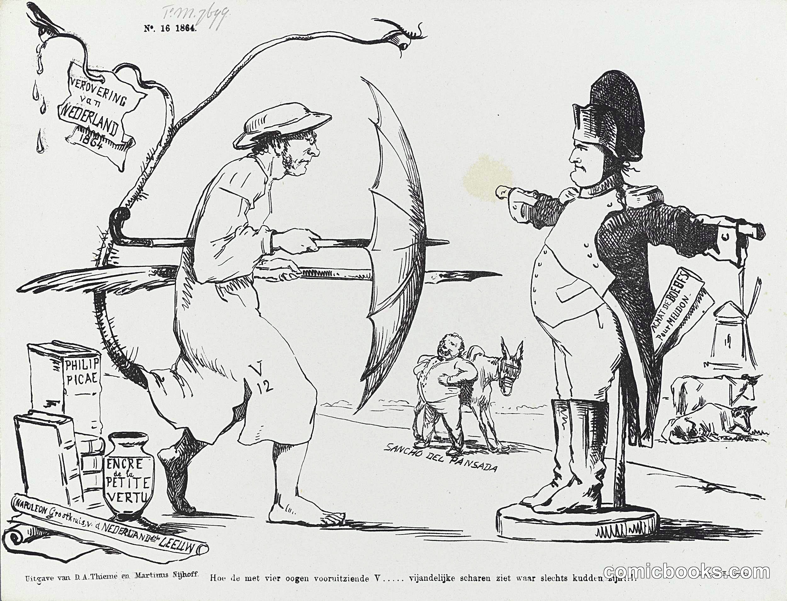 Dutch Political Satire on the Netherlands Question, 1864