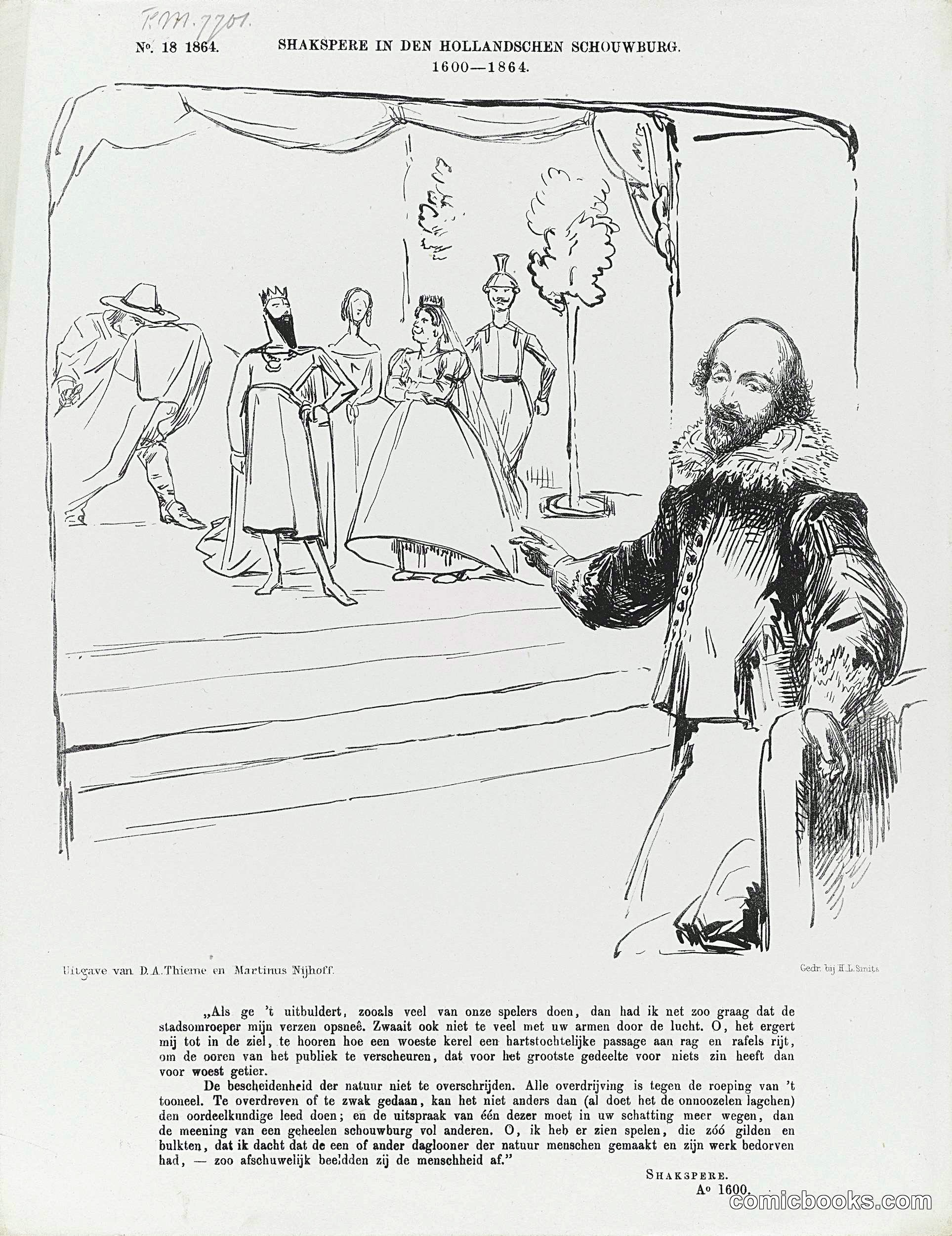 Shakespeare in the Dutch Theater, 1864