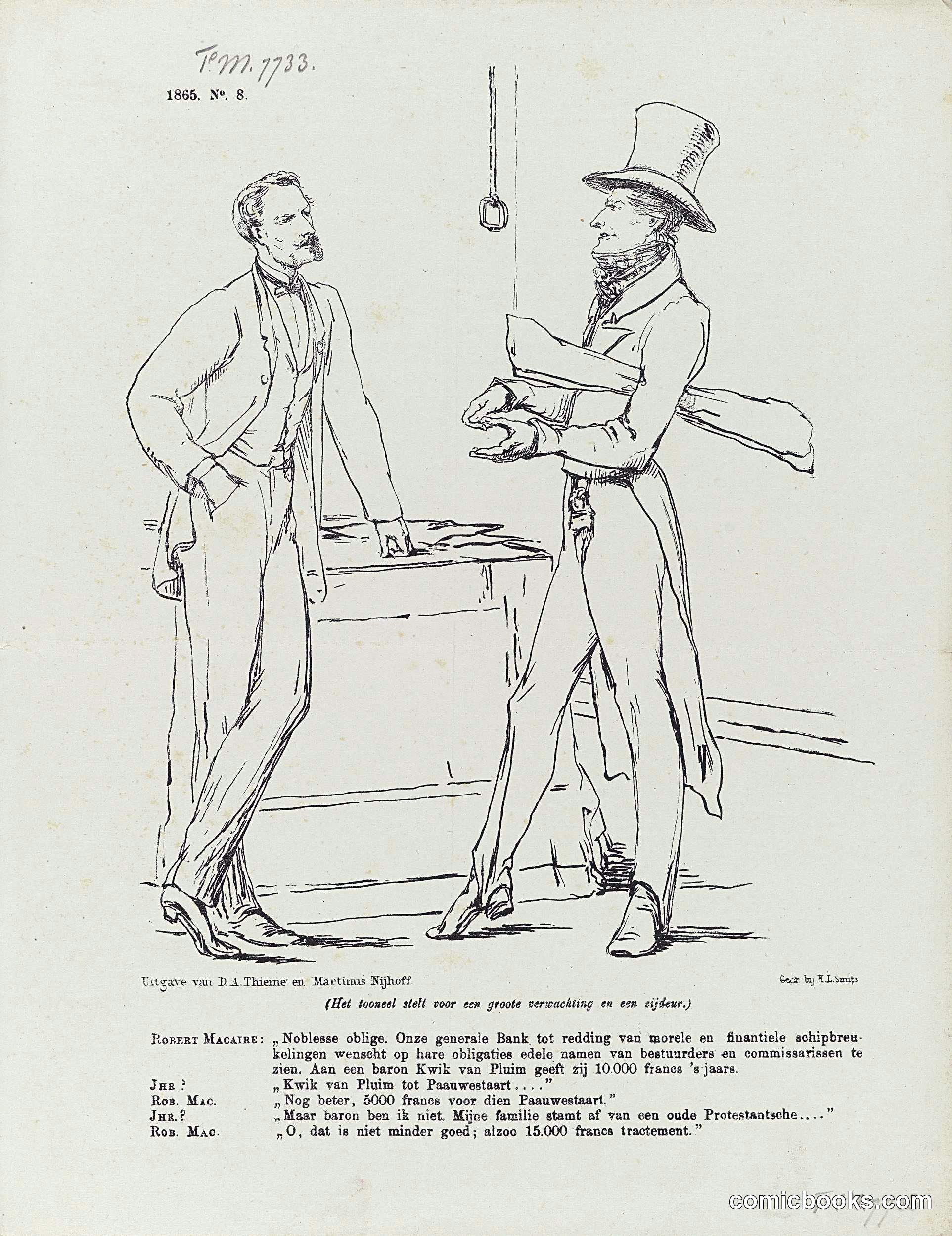 Satirical Print on Noble Names in New Bank Prospectuses