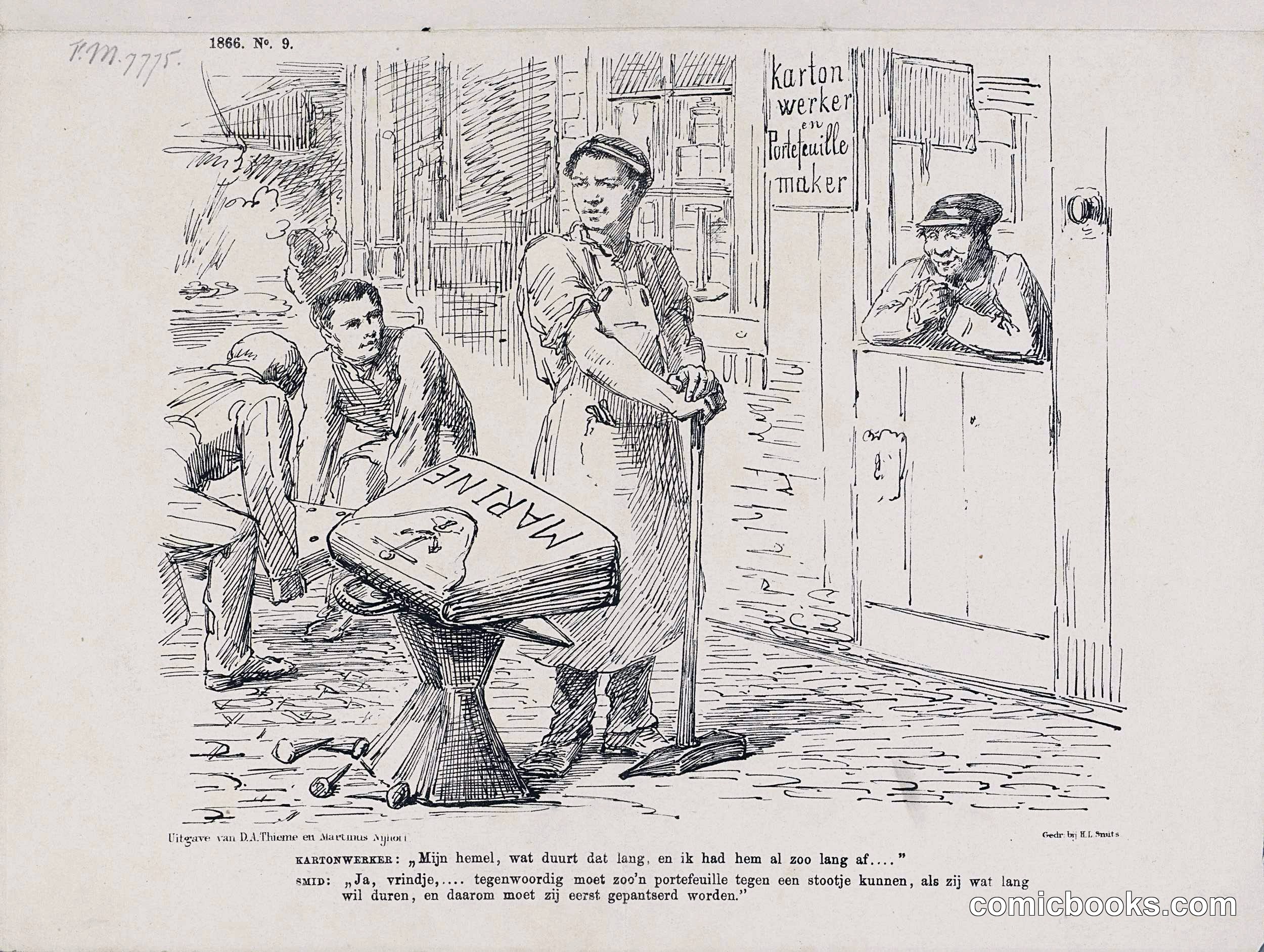 Cartoon on the Ministry of Marine