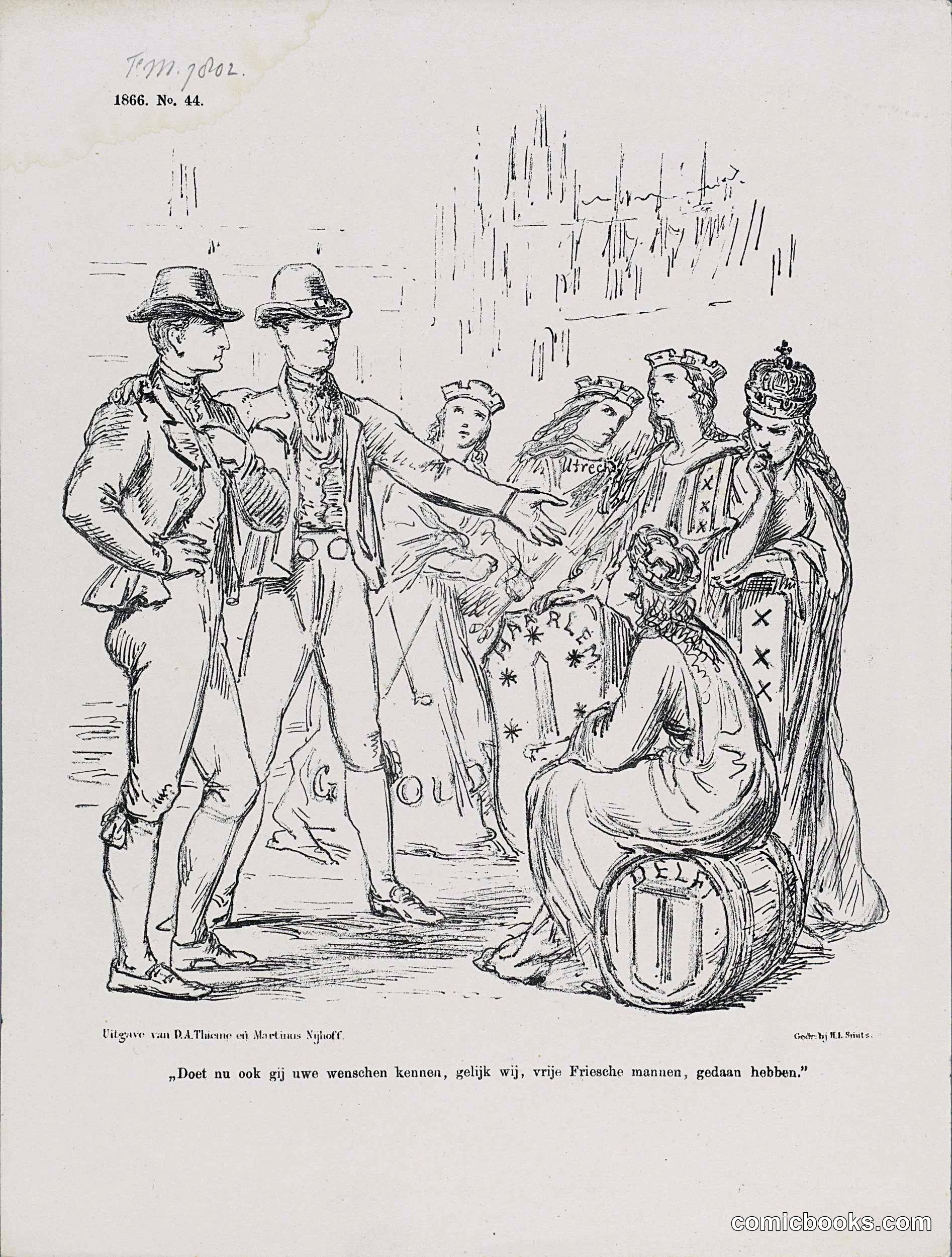 A Call for Free Men: Dutch Political Satire on Liberal Re-election, 1866