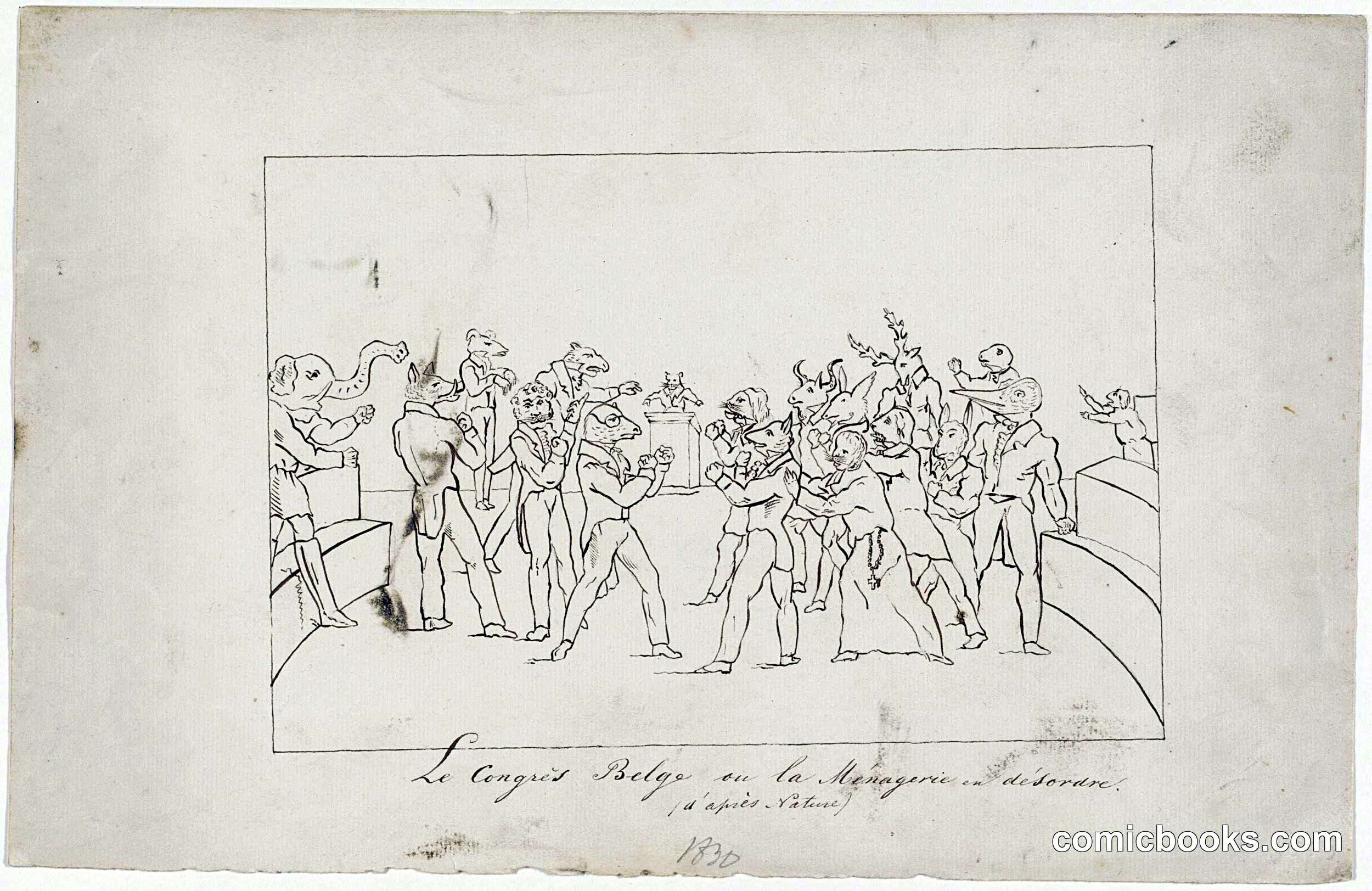 Congress Brawl at the Menagerie in Antwerp