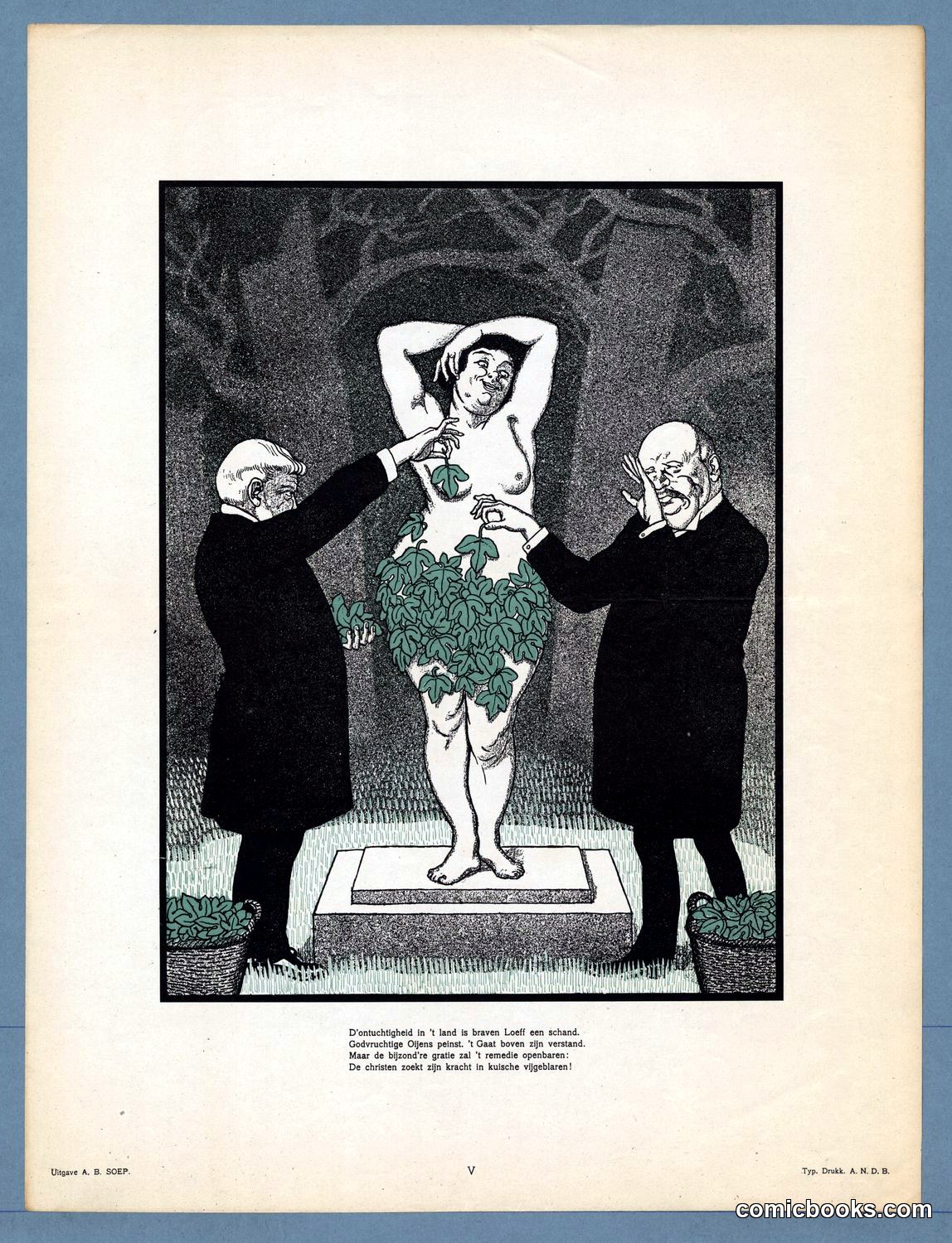 Two Figures Adorning a Female Form with Ivy