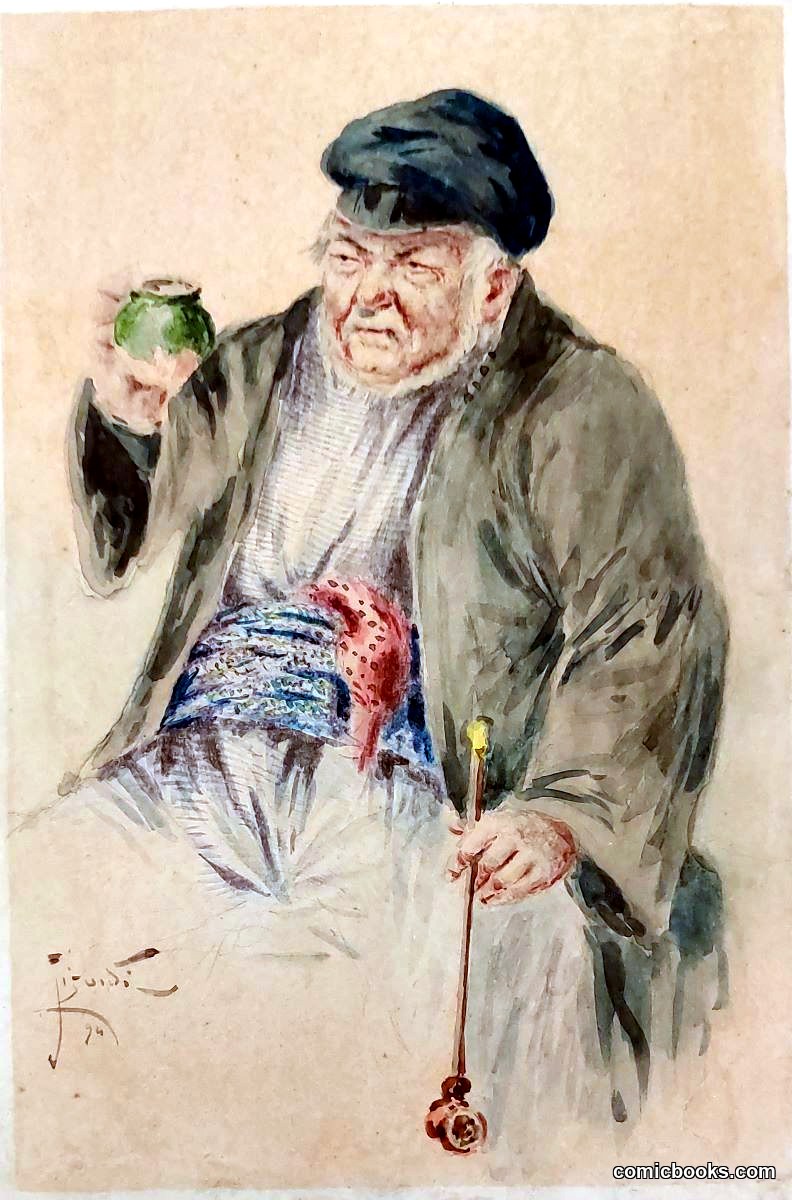Old Man with Green Jug