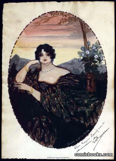 Portrait Caricature of a Woman