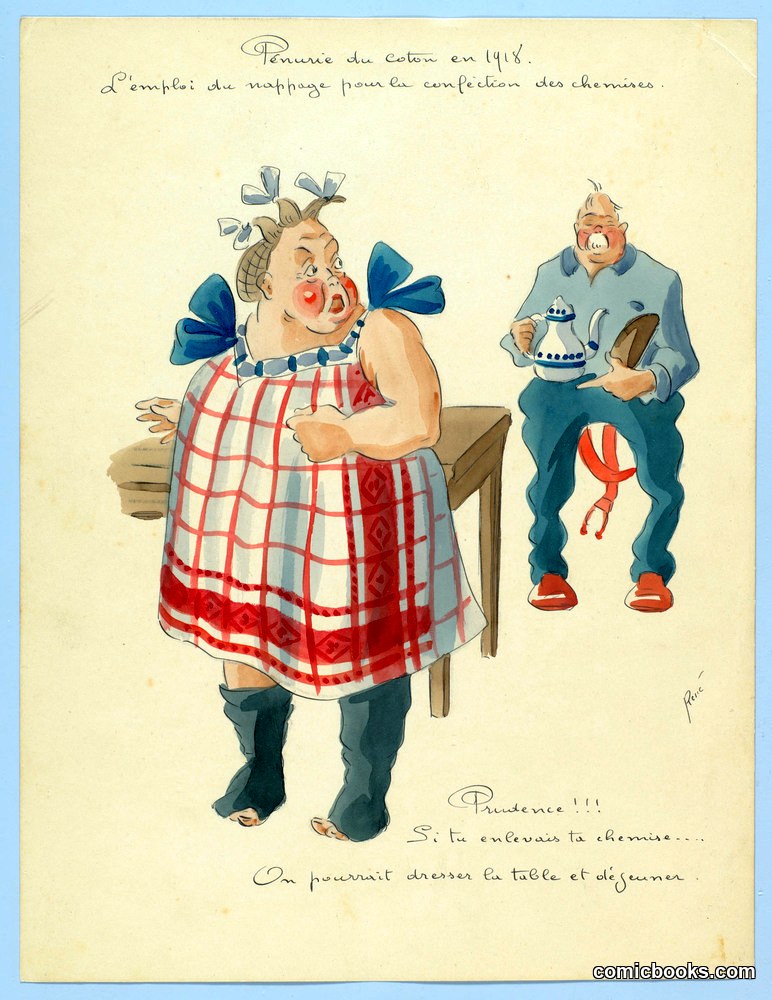 Penurie du coton en 1918 [Cotton Shortage in 1918]