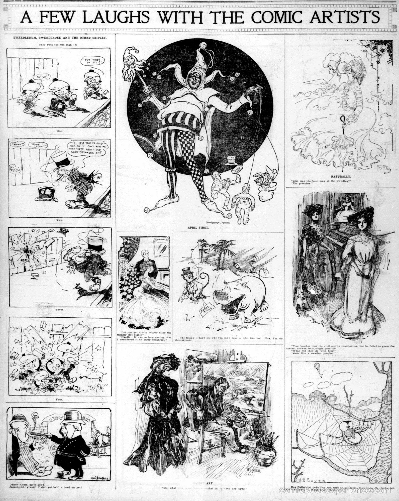 A Few Laughs with the Comic Artists