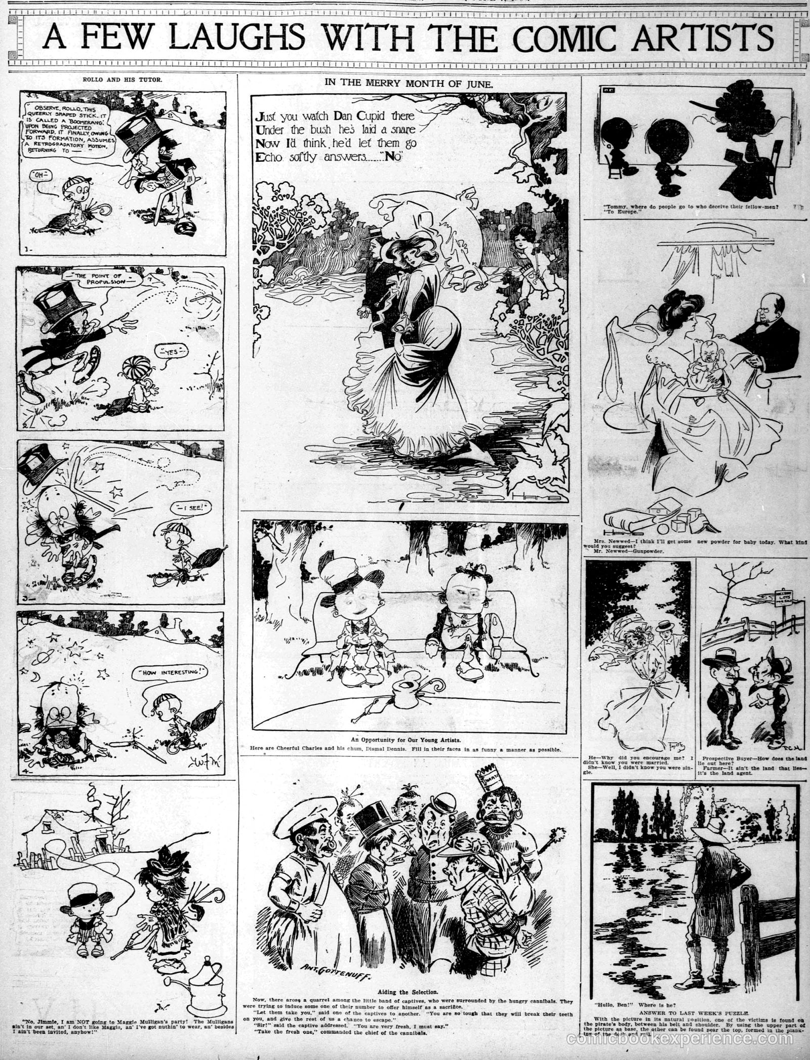 A Few Laughs with the Comic Artists