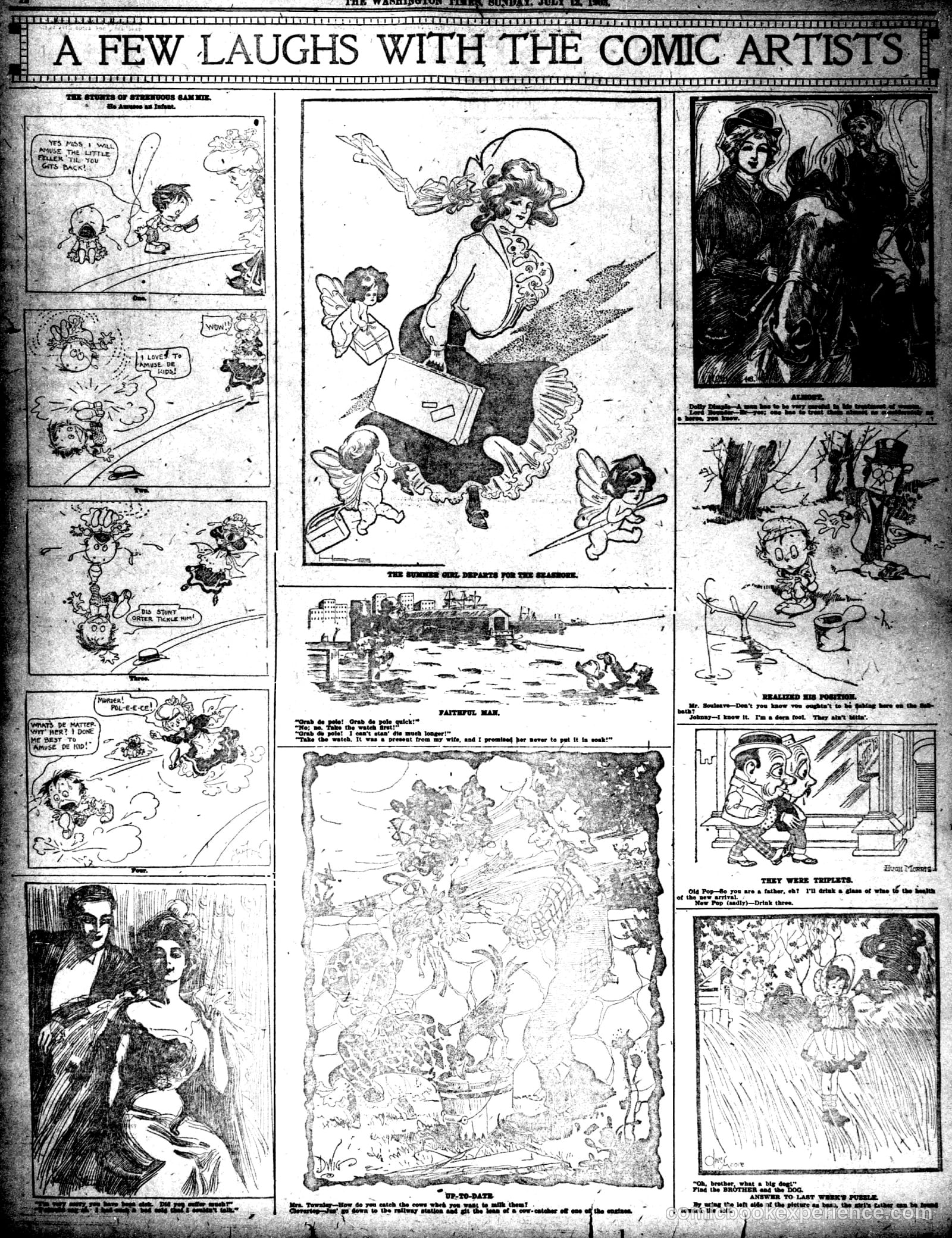 A Few Laughs with the Comic Artists