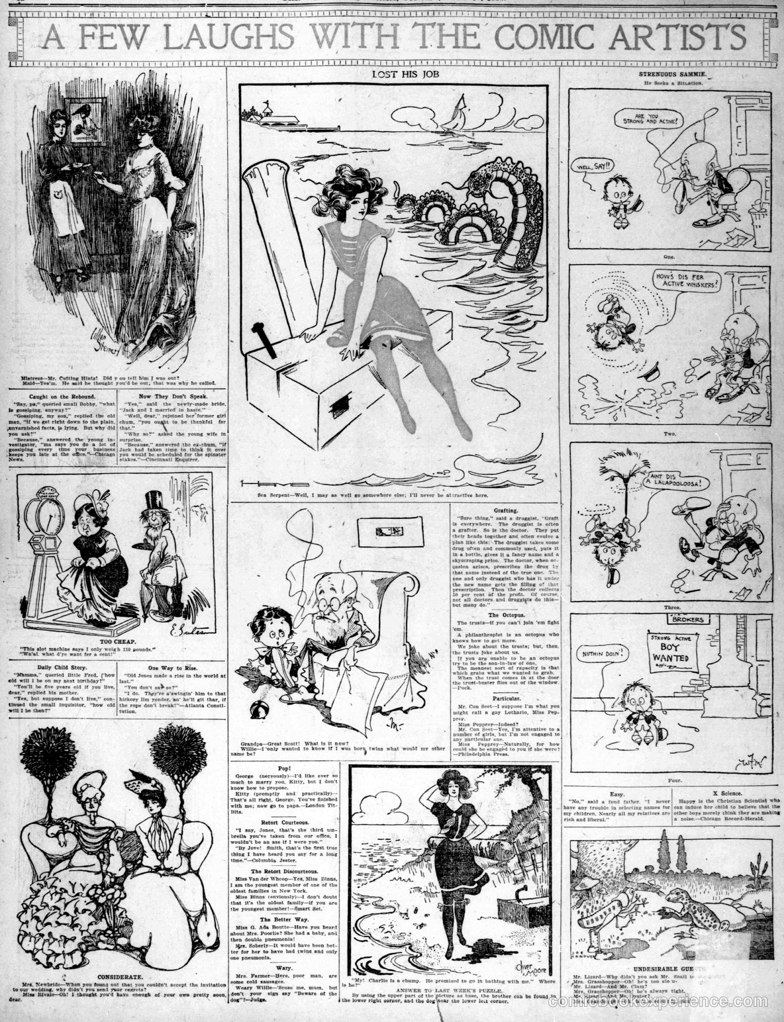 A Few Laughs with the Comic Artists