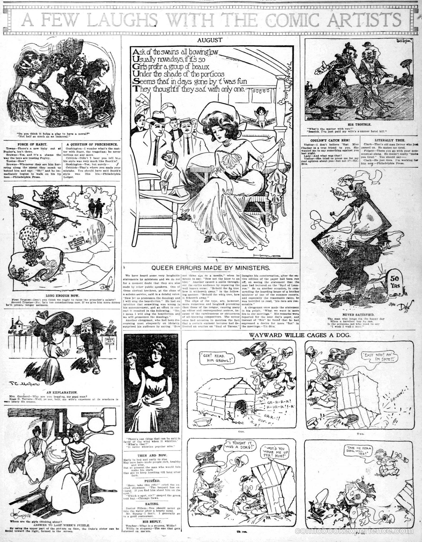 A Few Laughs with the Comic Artists