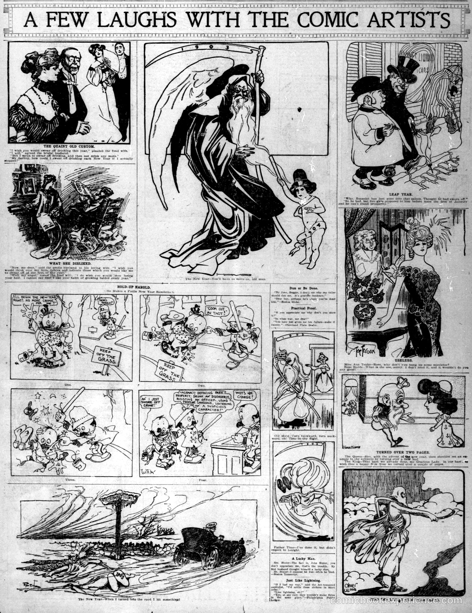 A Few Laughs with the Comic Artists