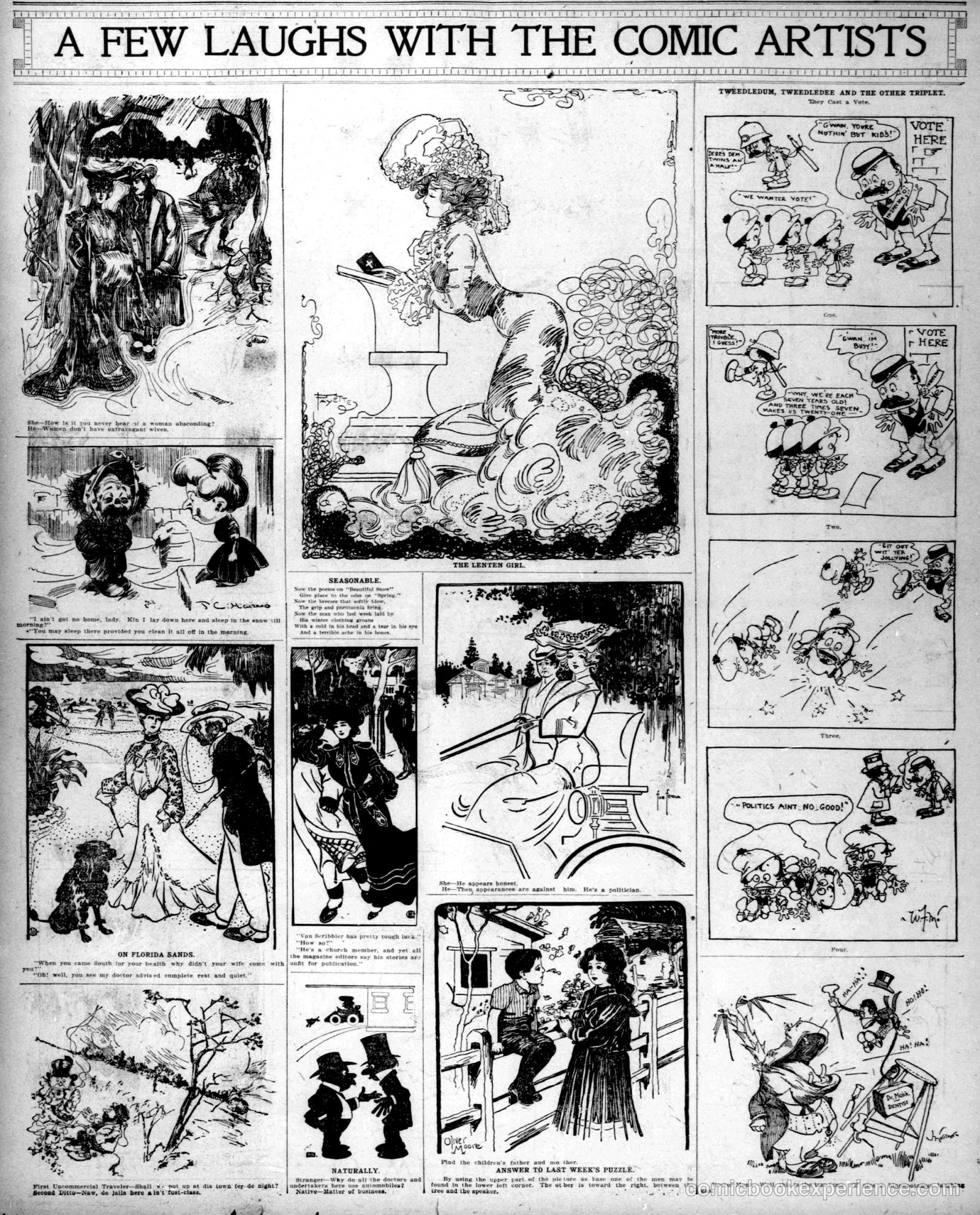 A Few Laughs With the Comic Artists