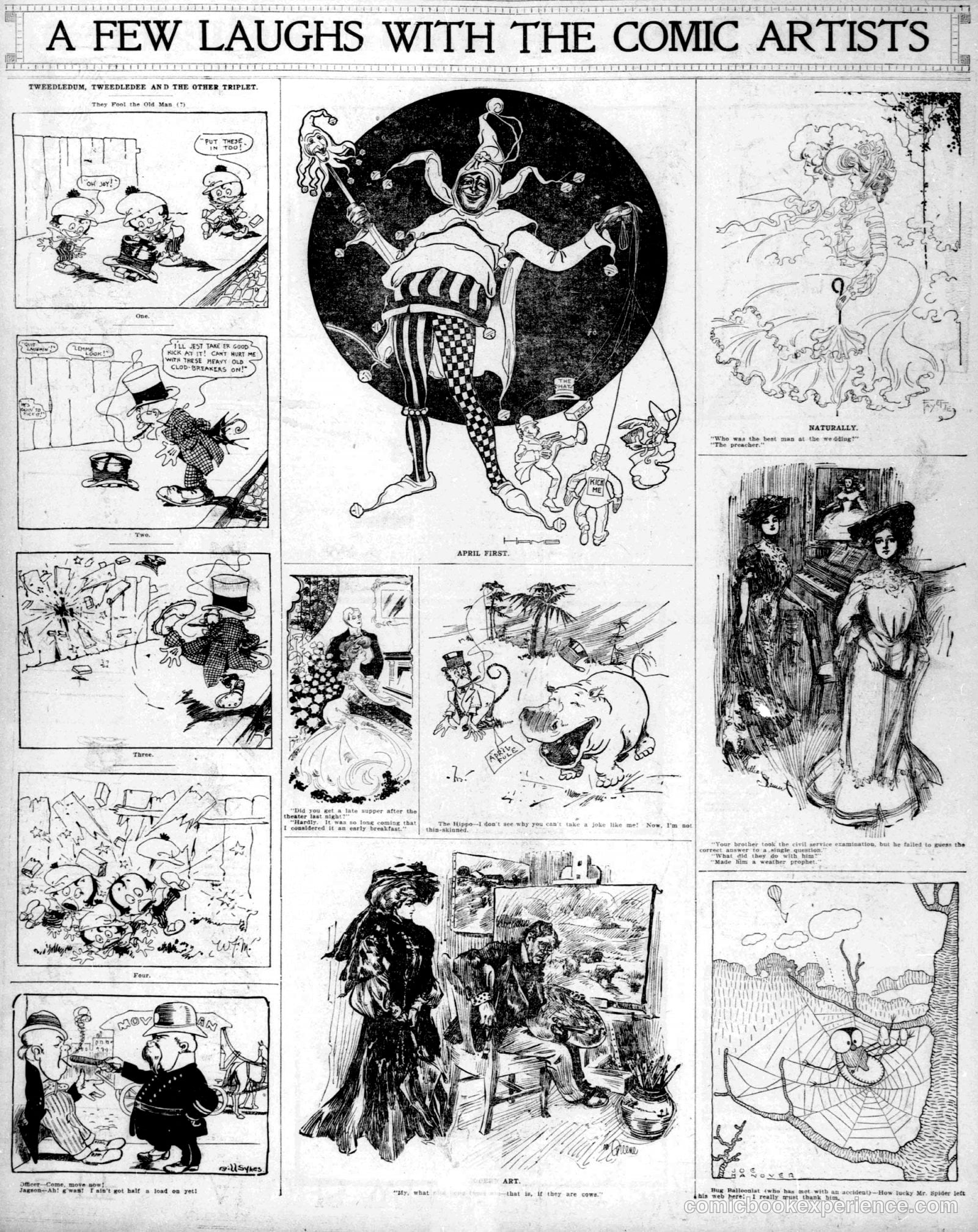 A Few Laughs with the Comic Artists