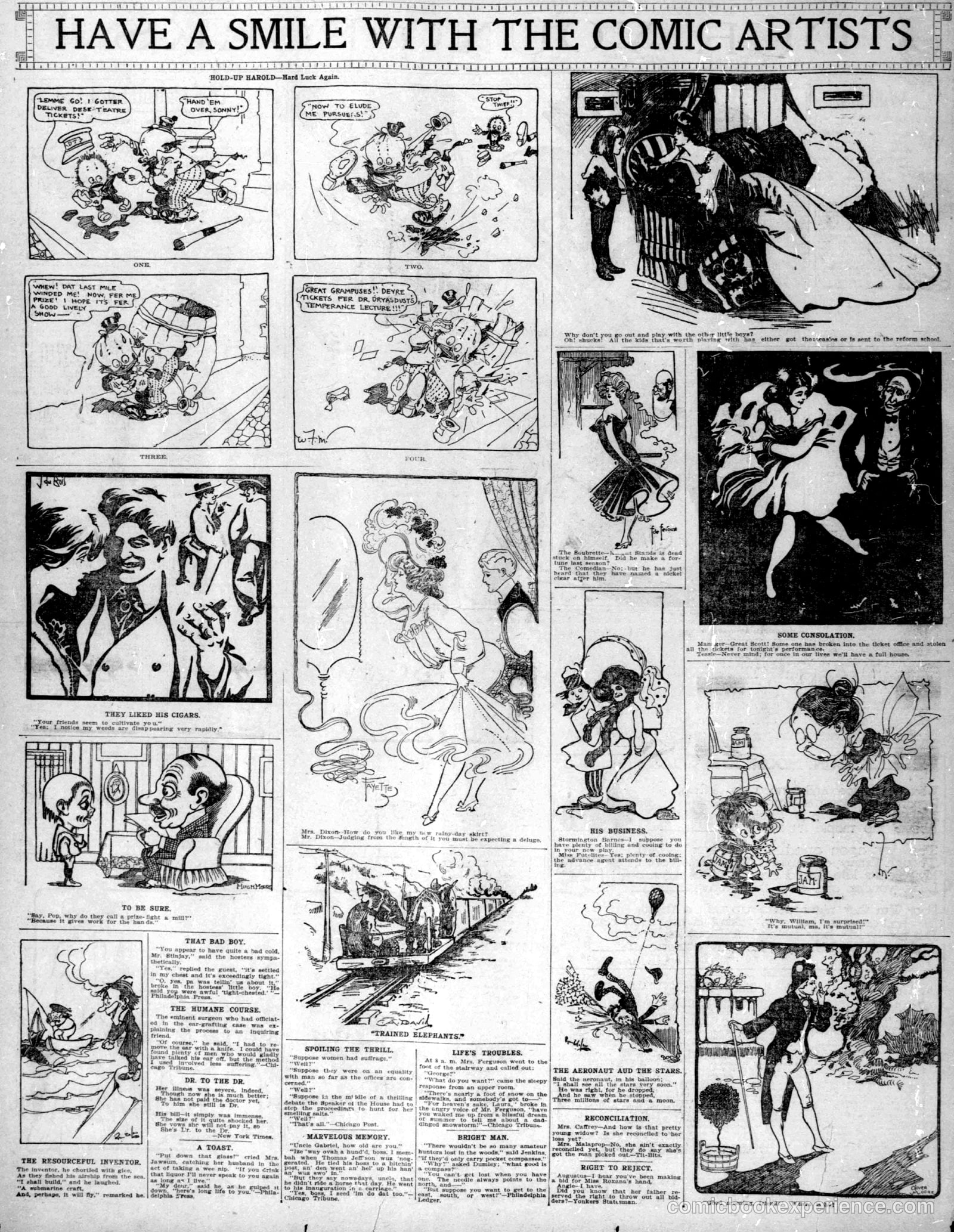 A Few Laughs With the Comic Artists