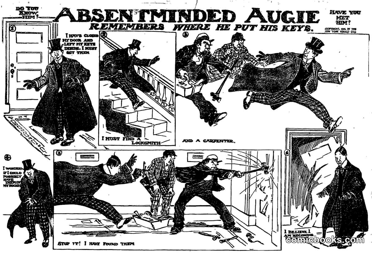 Absentminded Augie Remembers Where He Put His Keys