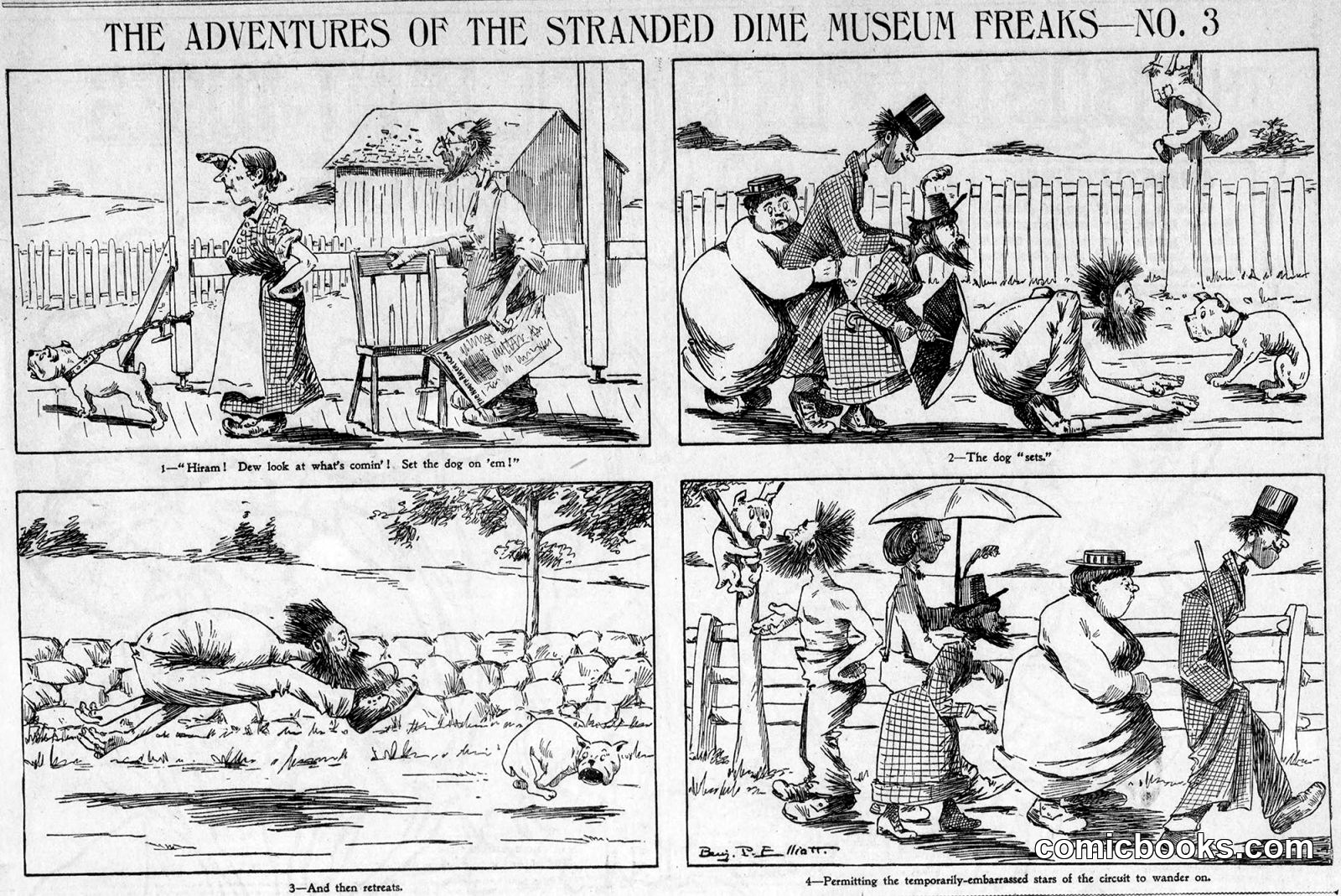 The Adventures of the Stranded Dime Museum Freaks, No. 3