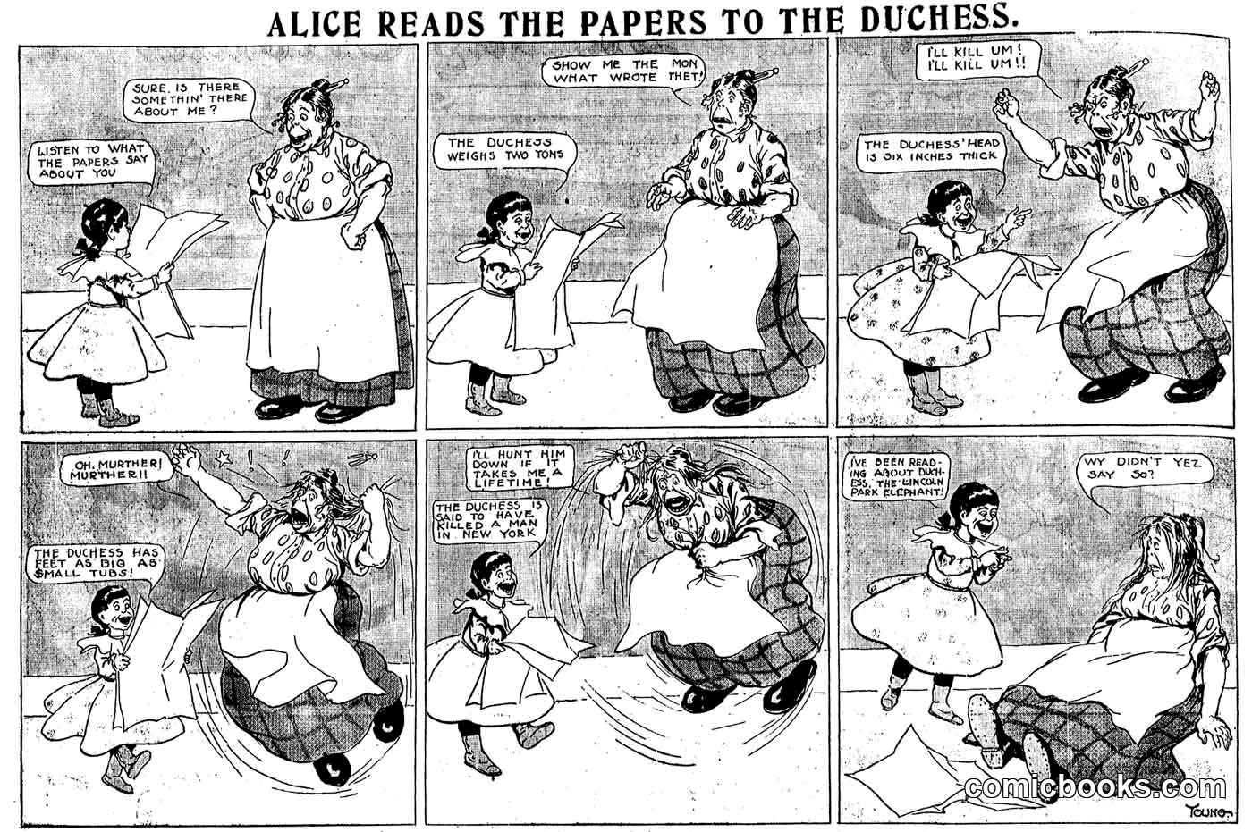 Alice Reads the Papers to the Duchess