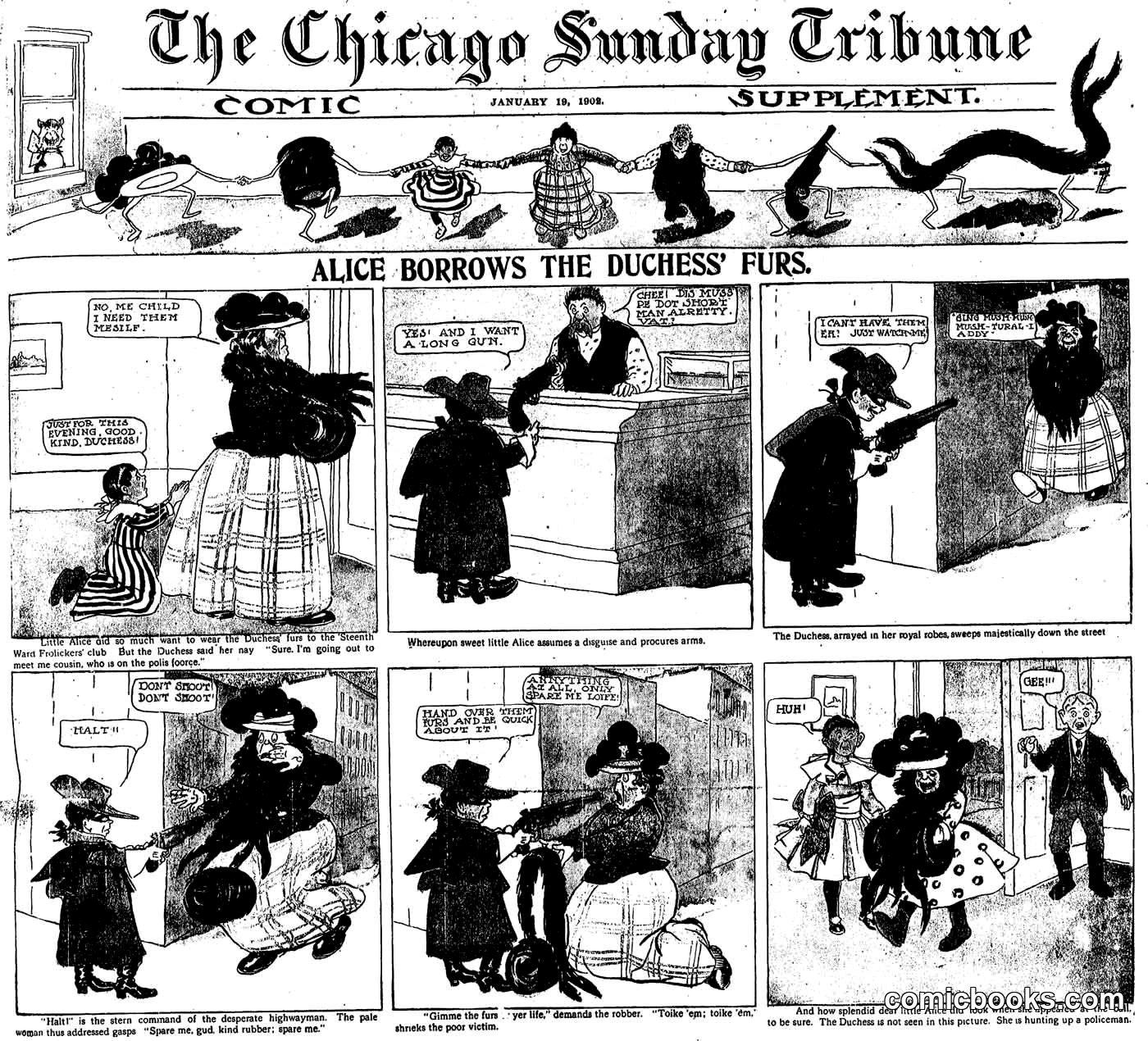 Alice Borrows the Duchess Furs