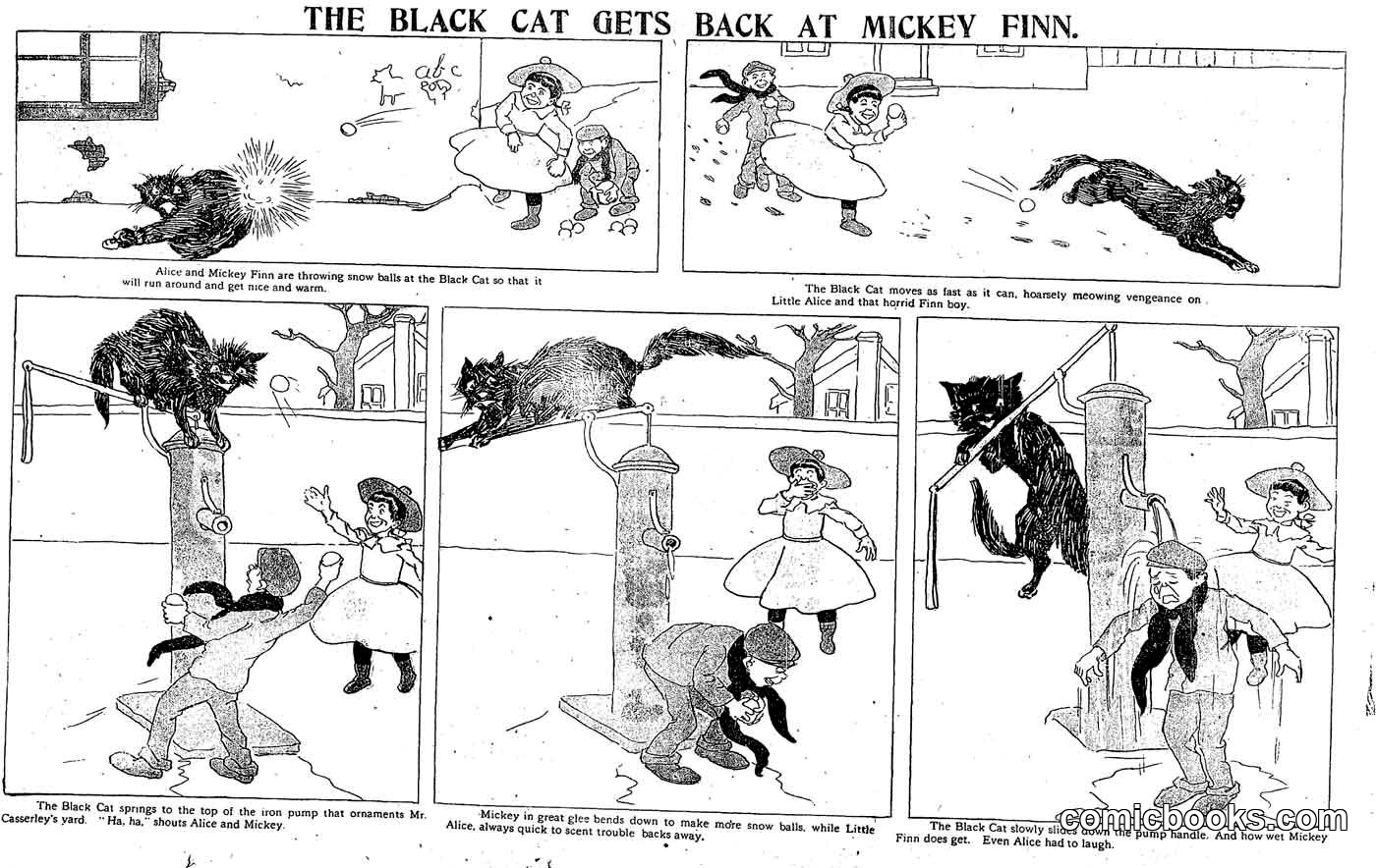 The Black Cat Gets Back at Mickey Finn