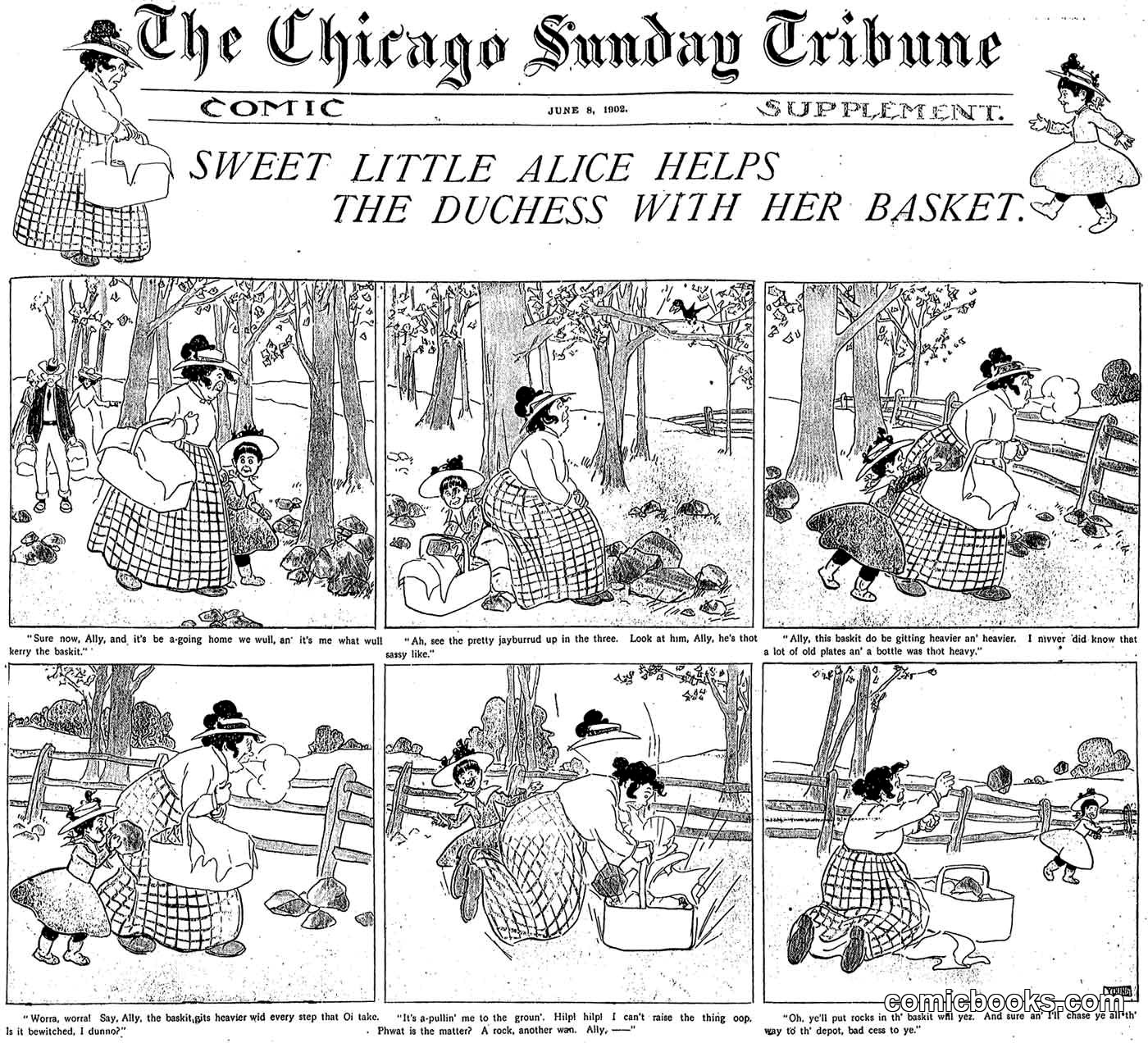 Sweet Little Alice Helps the Duchess with Her Basket