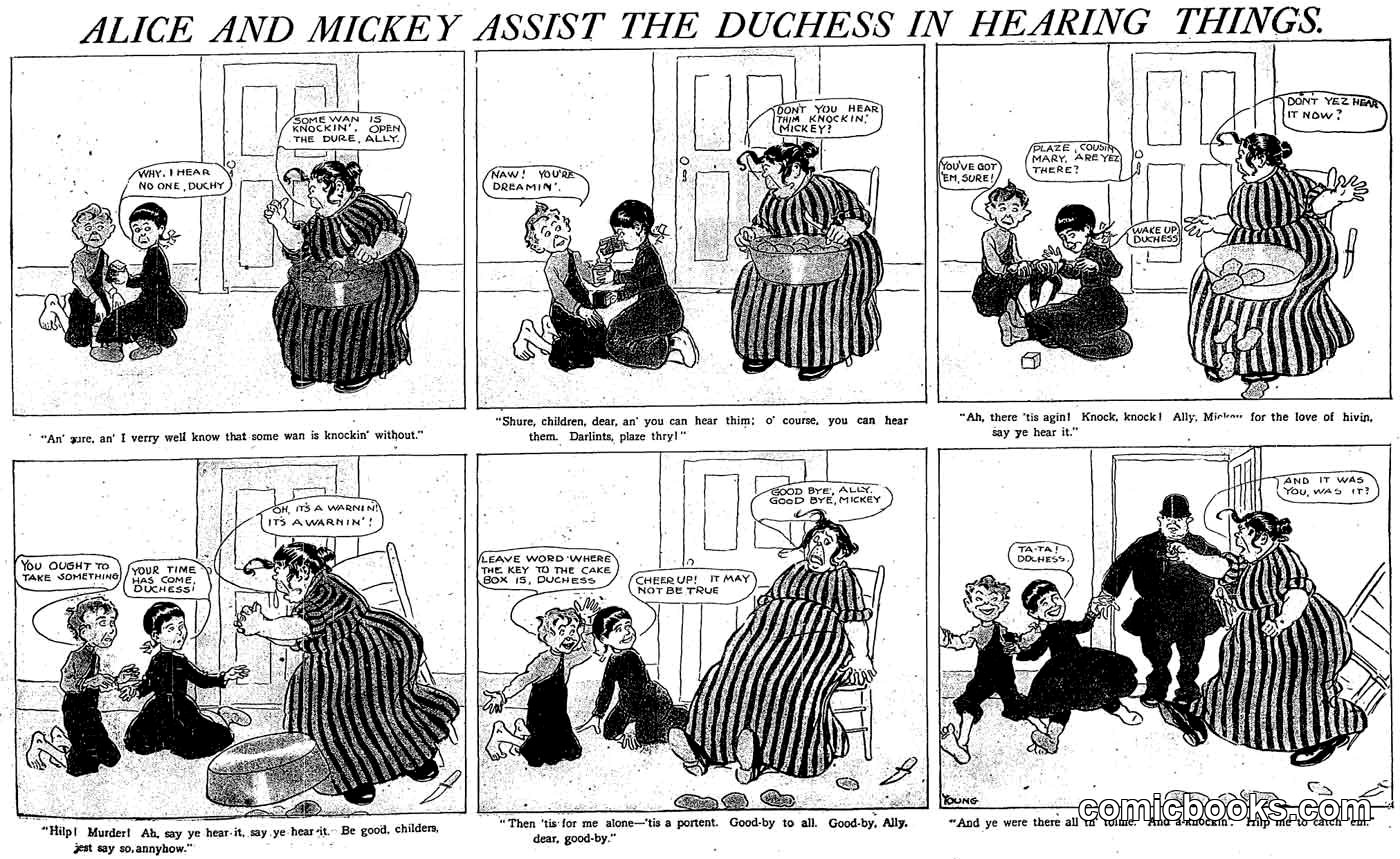 Alice and Mickey Assist the Duchess in Hearing Things