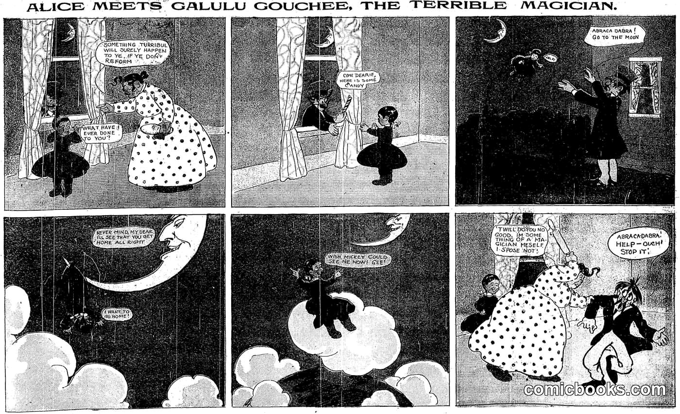 Alice Meets Galulu Gouchee, the Terrible Magician