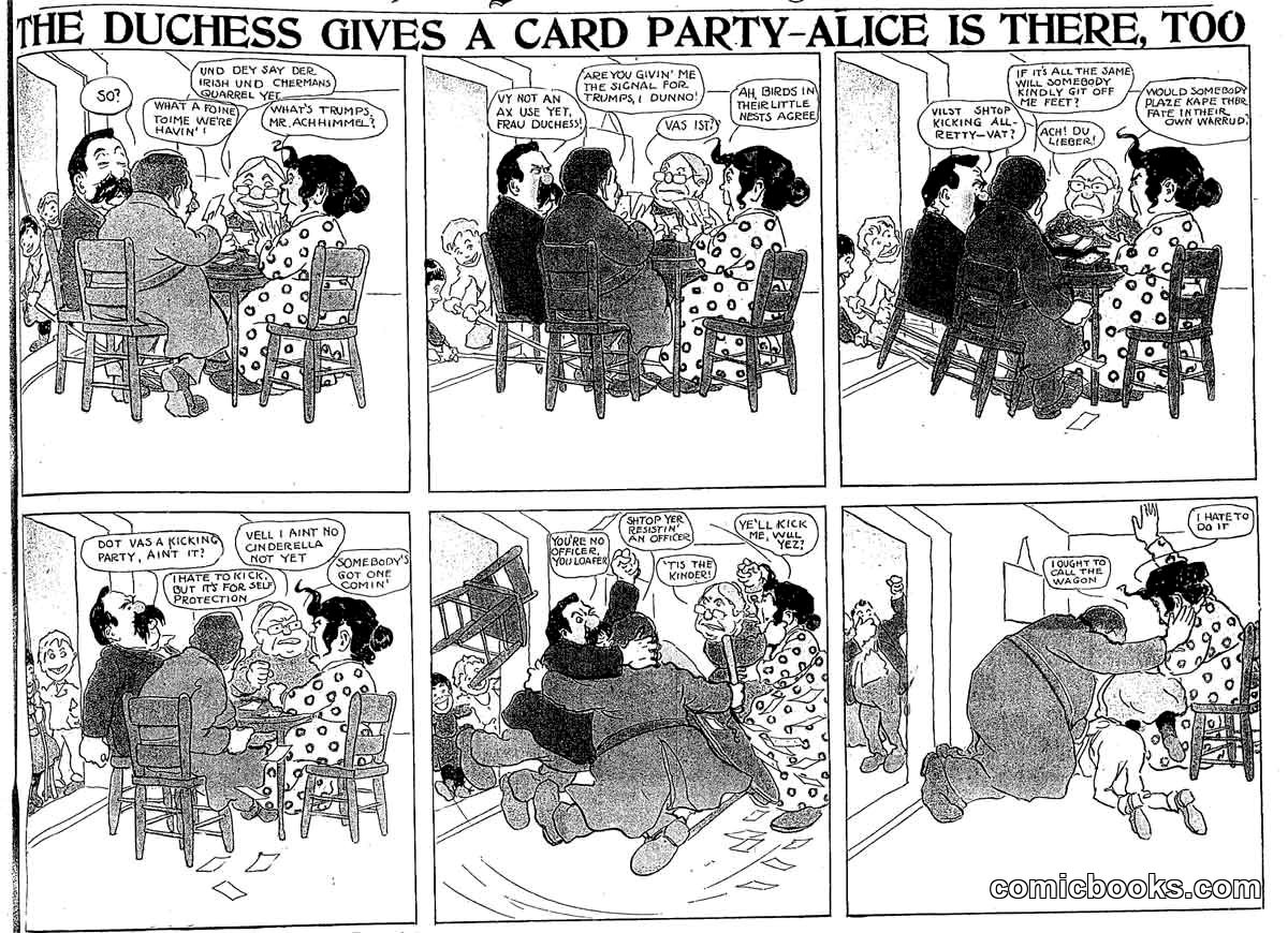 The Duchess Gives a Card Party—Alice Is There, Too