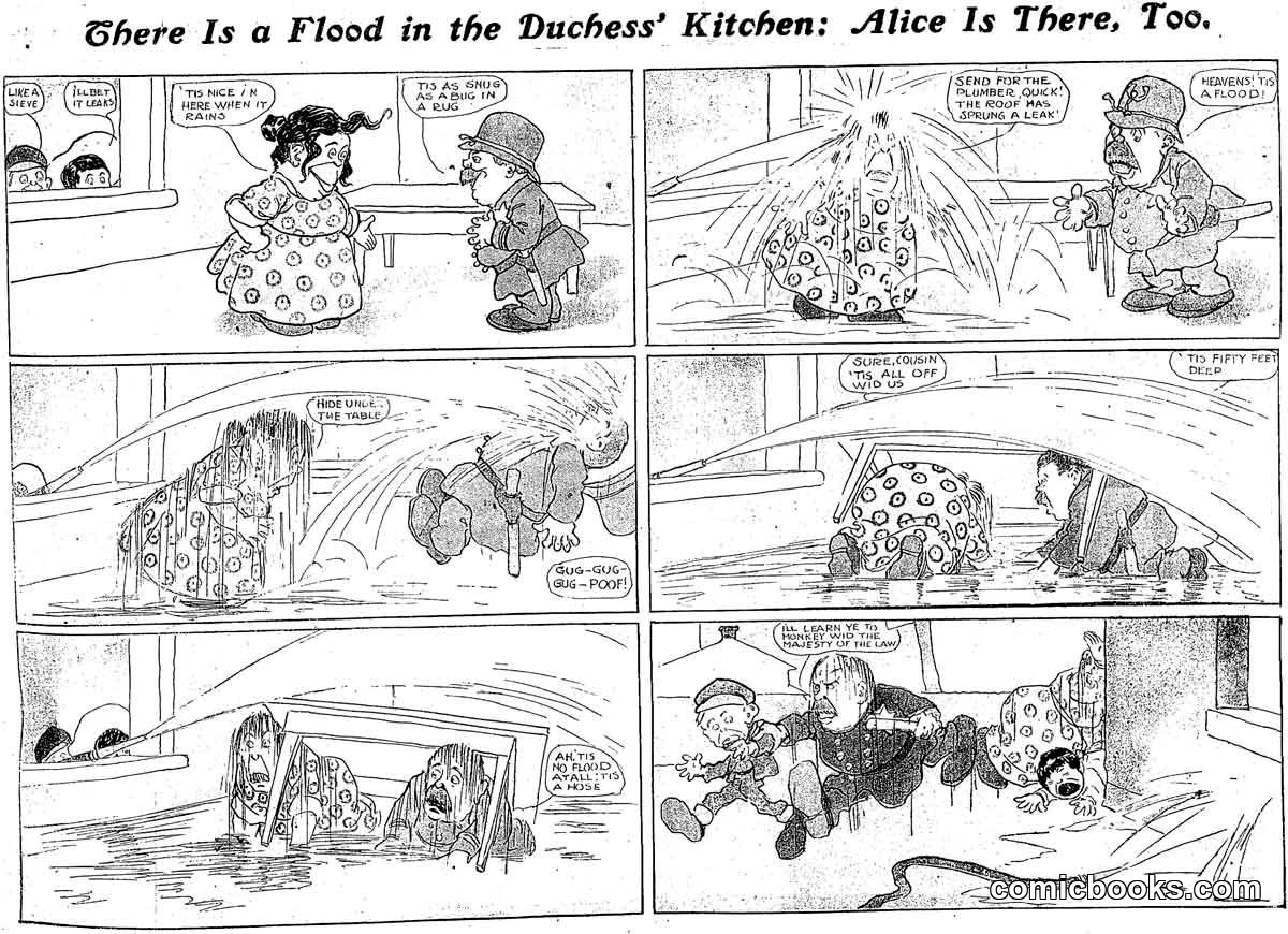 There Is a Flood in the Duchess' Kitchen: Alice Is There, Too