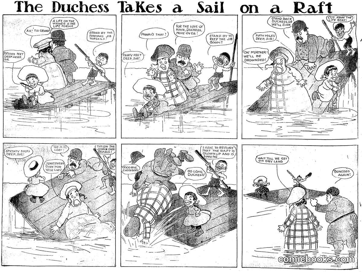 The Duchess Takes a Sail on a Raft
